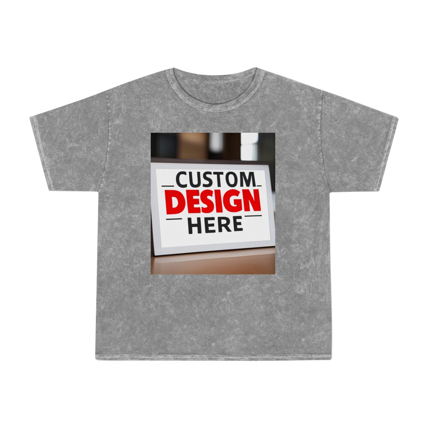 NAAMS Unisex Design Your Own Mineral Wash 5.3oz 100%Cotton T-Shirt