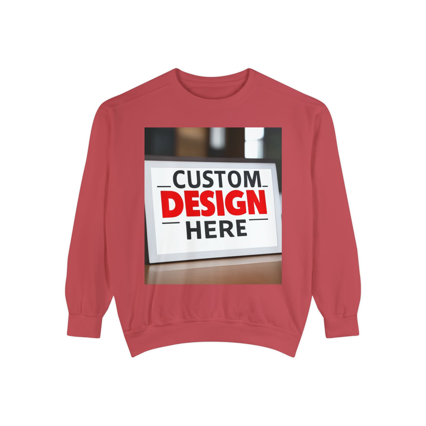 NAAMS Unisex Classic Fit Design Your Own Crewneck Garment-Dyed Sweatshirt - 9.5 oz 80% Cotton