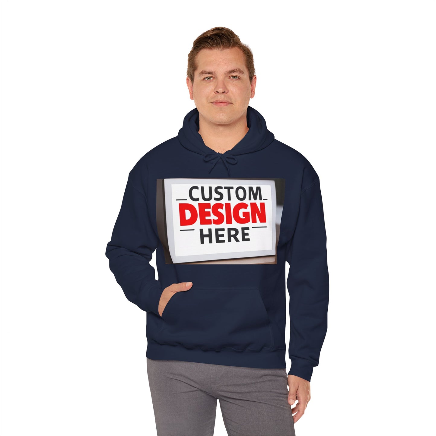 NAAMS Unisex Classic Fit Design Your Own Hoodie - 8.0 oz 100% Cotton
