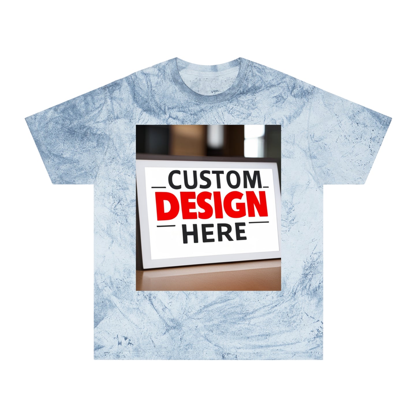 NAAMS Unisex Custom Your Own Design Color Blast 6.1oz 100% Cotton T-Shirt