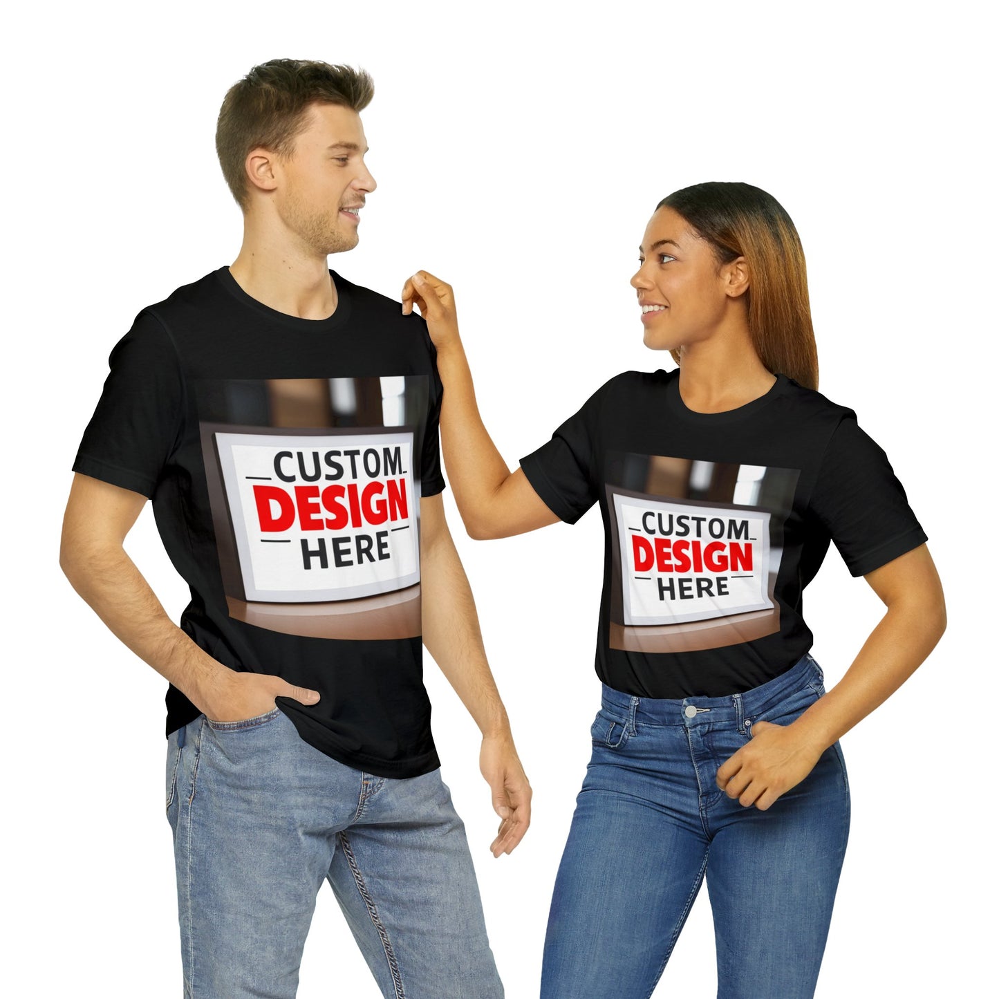 NAAMS Design Your Custom Tee - Unisex 4.2oz 100% Cotton Jersey Short Sleeve Tee