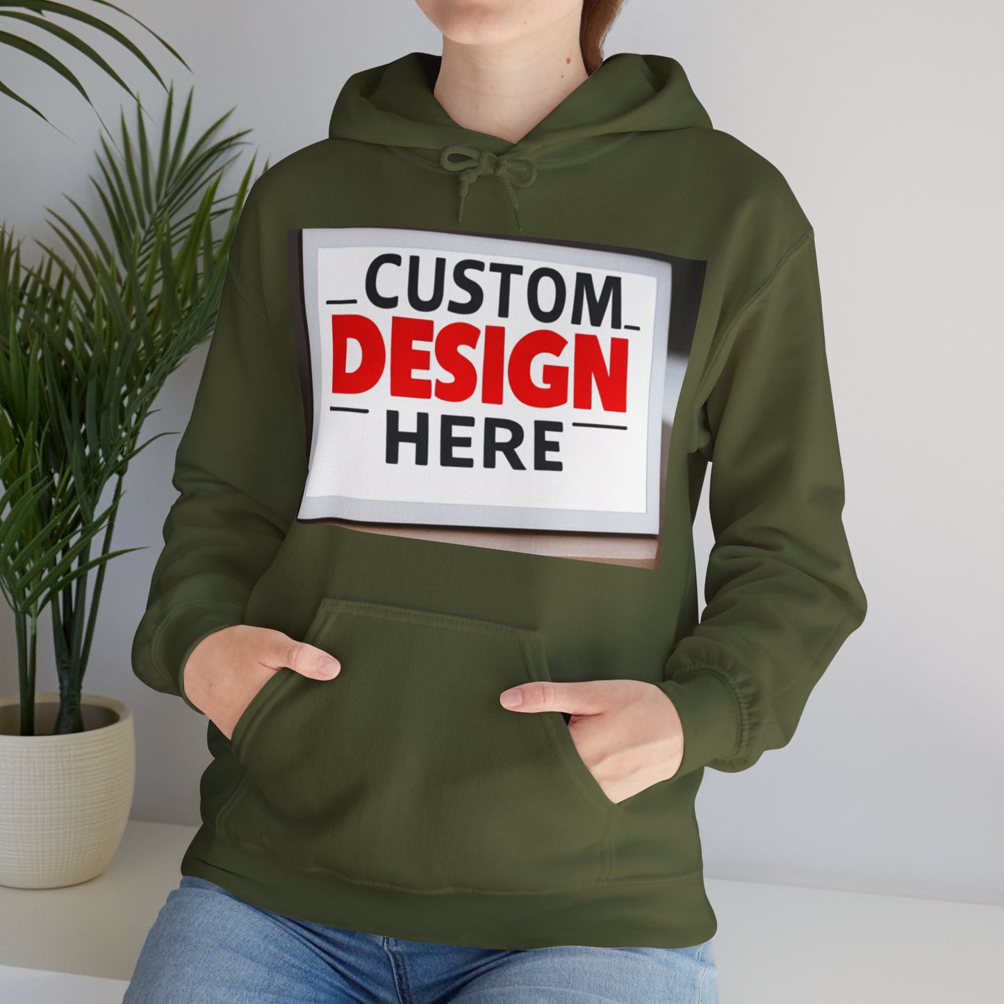 NAAMS Unisex Classic Fit Design Your Own Hoodie - 8.0 oz 100% Cotton