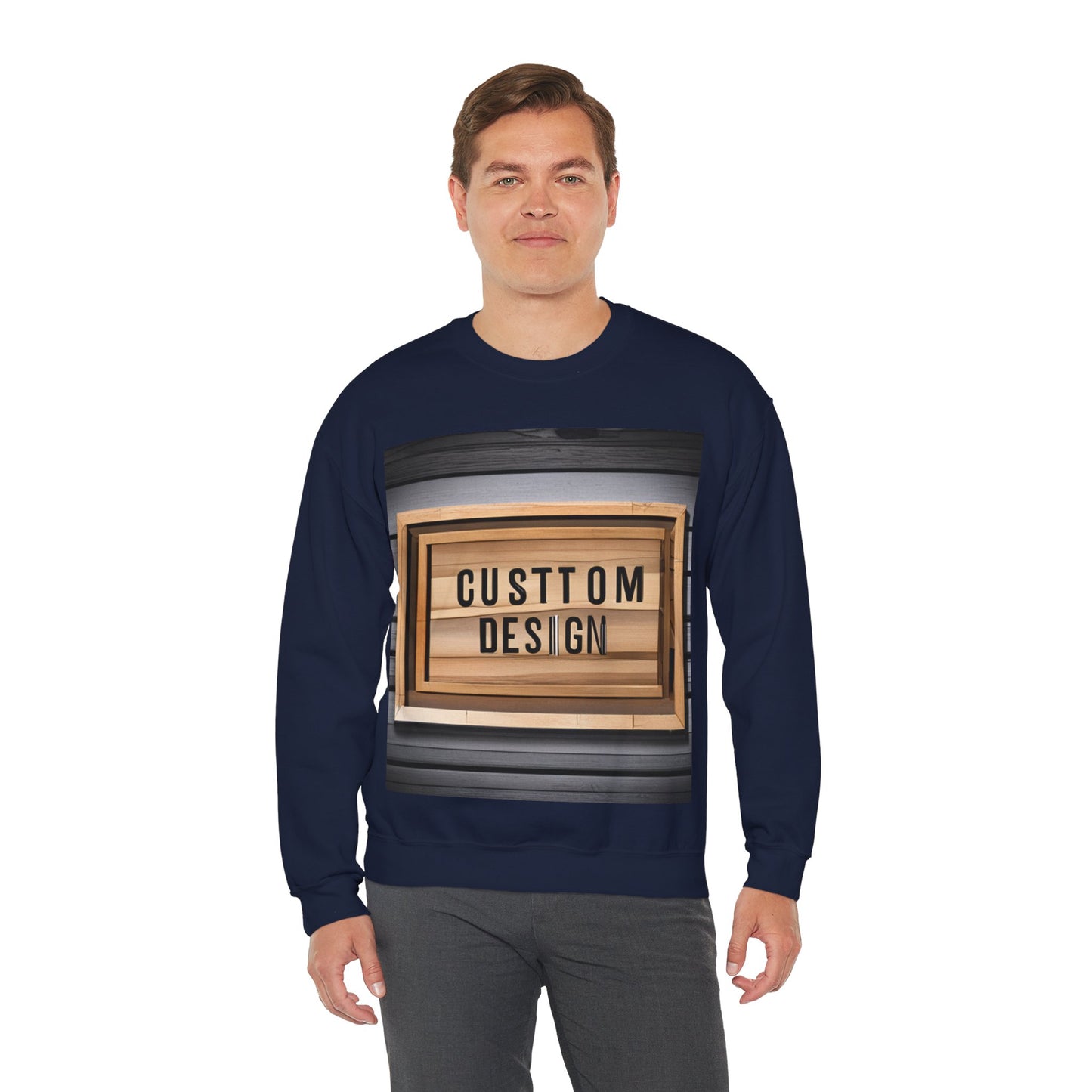 NAAMS Unisex Classic Fit Design Your Own Crewneck Sweatshirt - 8.0 oz 100% Cotton