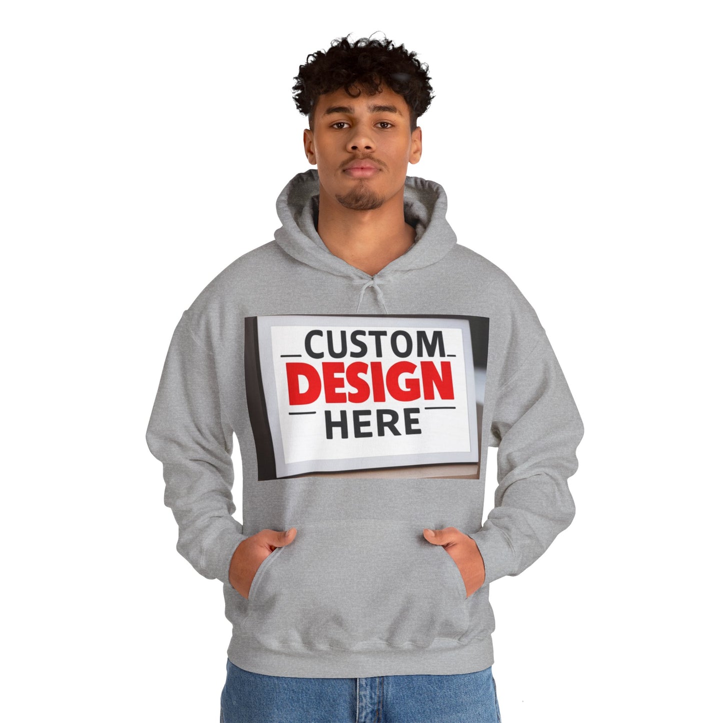 NAAMS Unisex Classic Fit Design Your Own Hoodie - 8.0 oz 100% Cotton