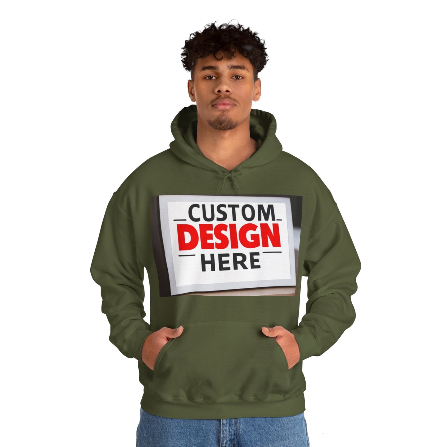 NAAMS Unisex Classic Fit Design Your Own Hoodie - 8.0 oz 100% Cotton