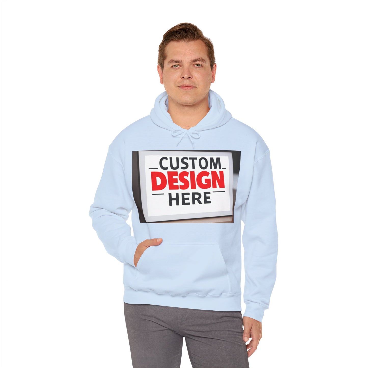 NAAMS Unisex Classic Fit Design Your Own Hoodie - 8.0 oz 100% Cotton