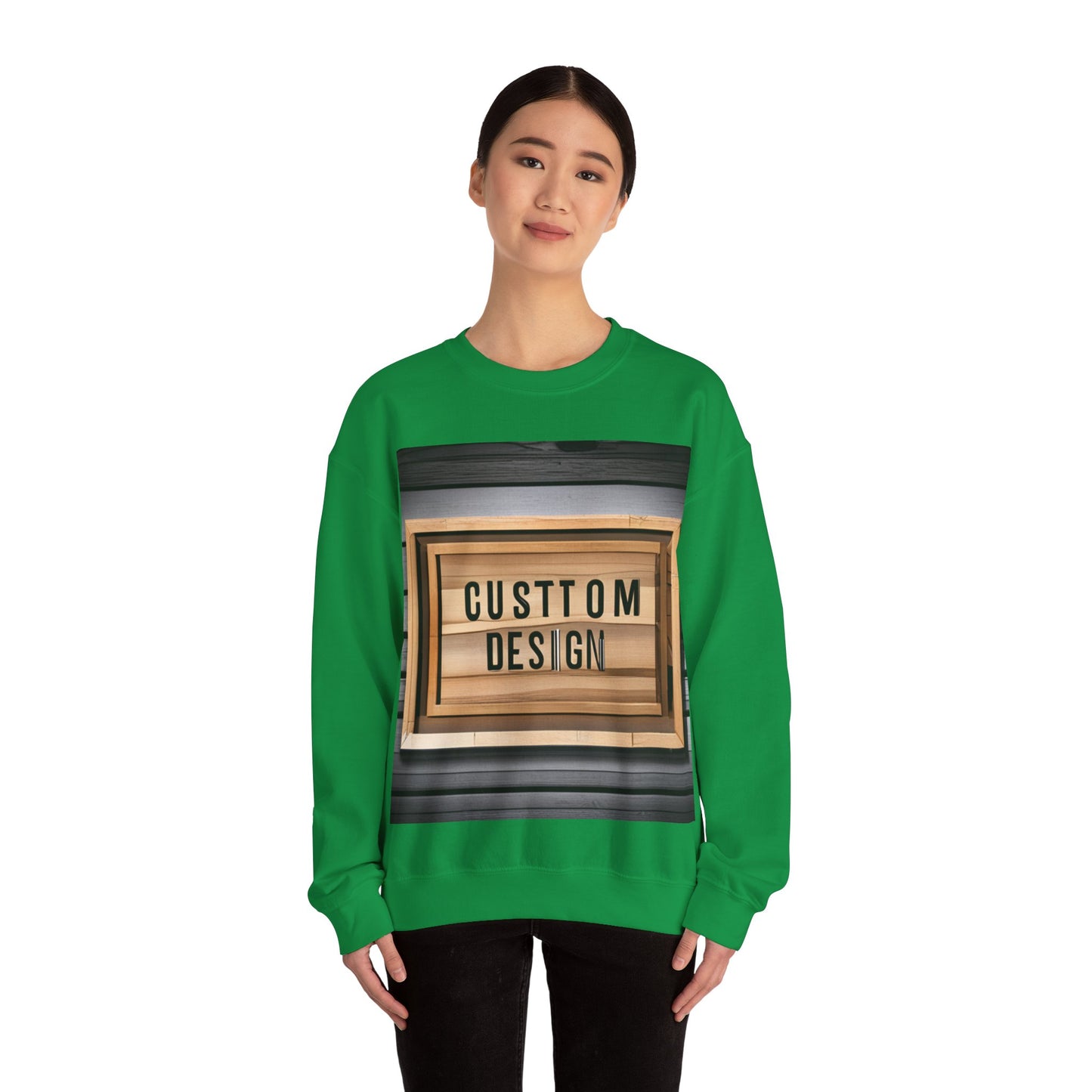 NAAMS Unisex Classic Fit Design Your Own Crewneck Sweatshirt - 8.0 oz 100% Cotton