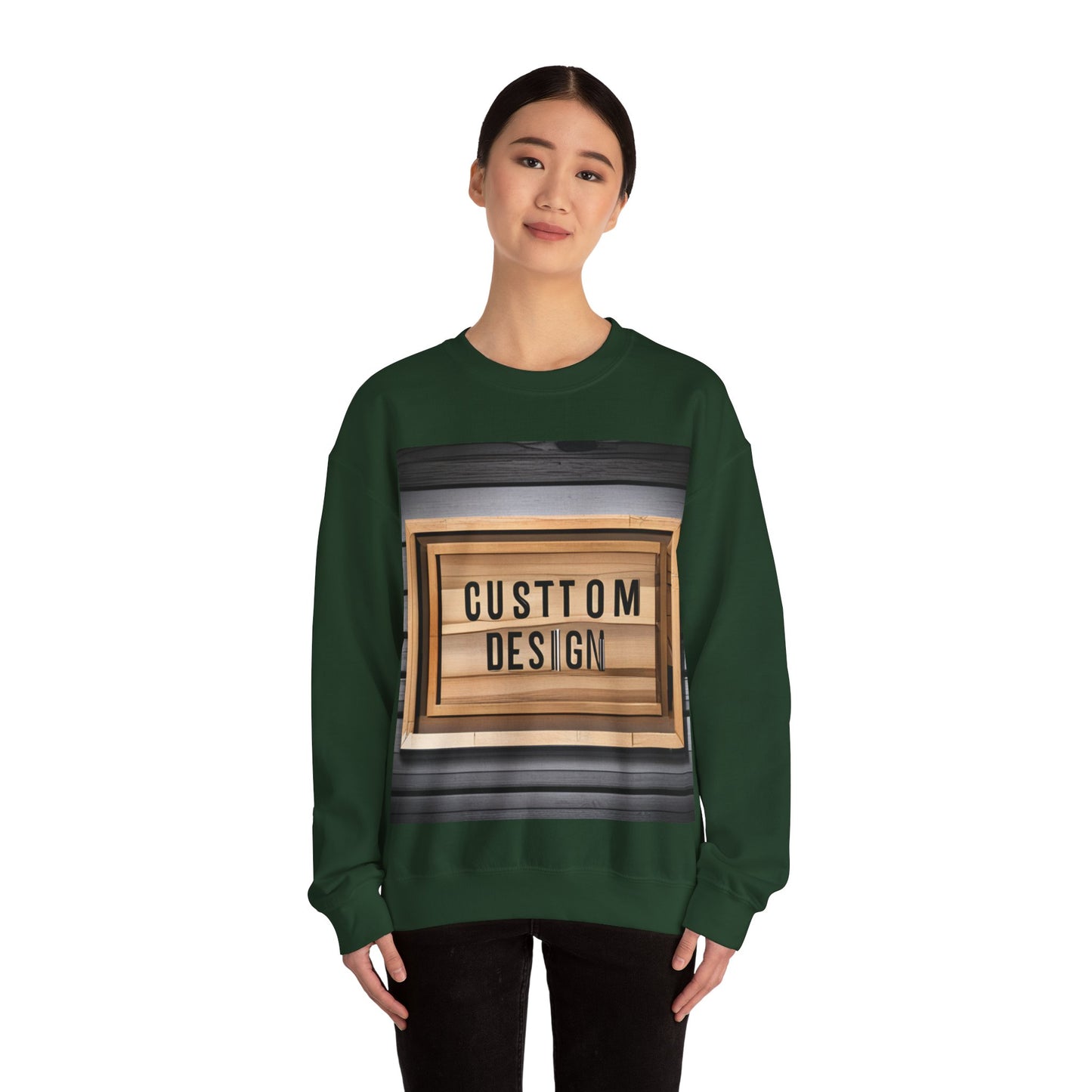 NAAMS Unisex Classic Fit Design Your Own Crewneck Sweatshirt - 8.0 oz 100% Cotton