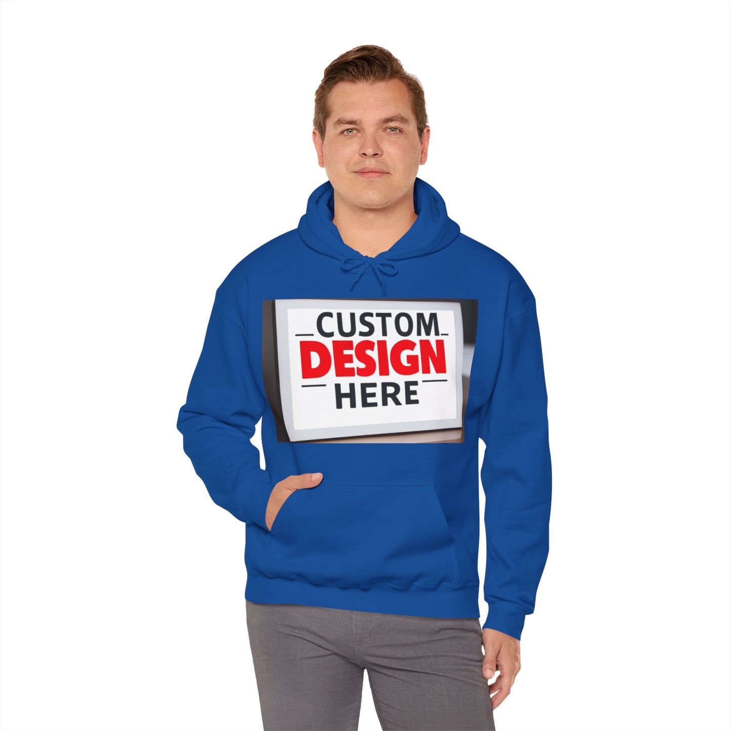 NAAMS Unisex Classic Fit Design Your Own Hoodie - 8.0 oz 100% Cotton