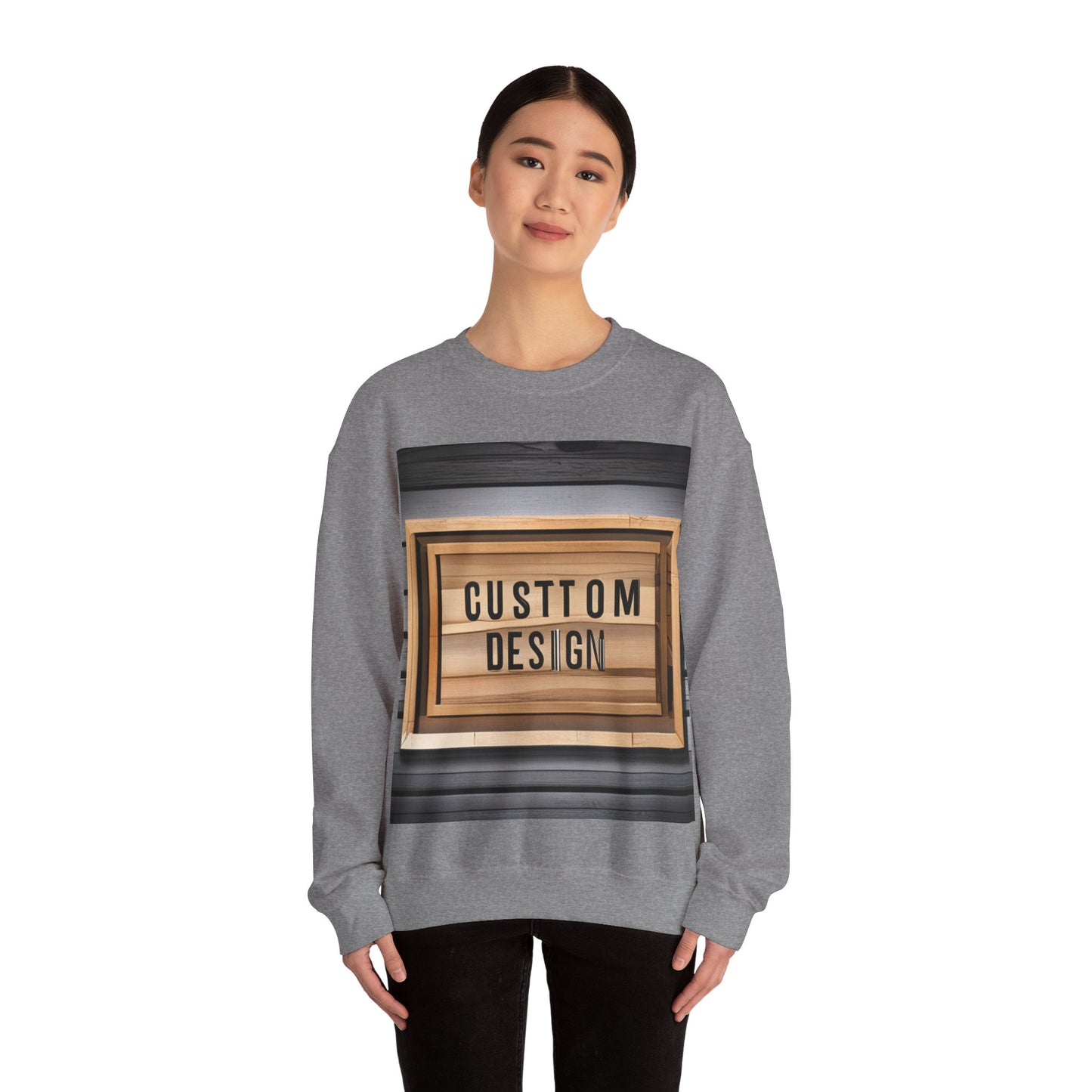 NAAMS Unisex Classic Fit Design Your Own Crewneck Sweatshirt - 8.0 oz 100% Cotton