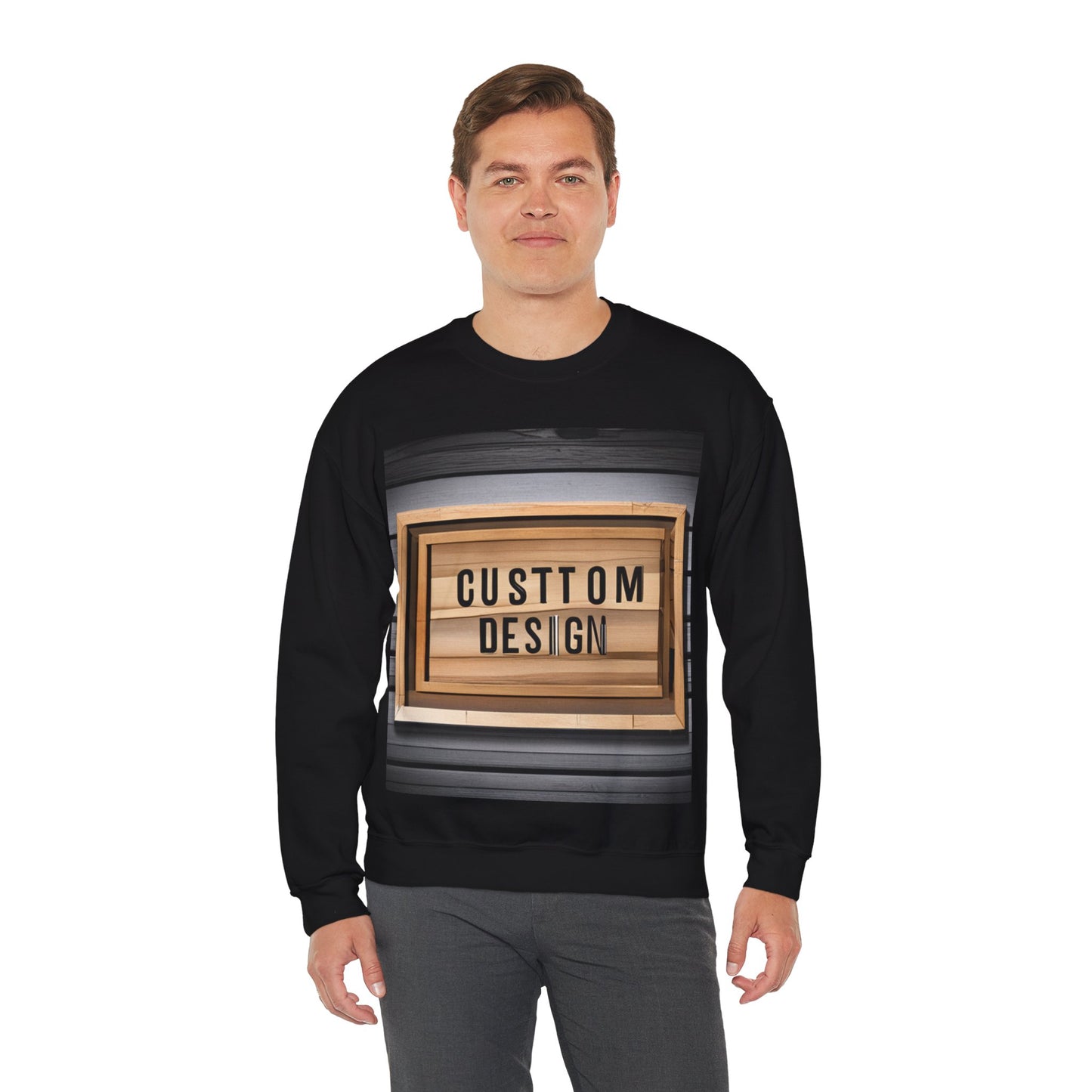 NAAMS Unisex Classic Fit Design Your Own Crewneck Sweatshirt - 8.0 oz 100% Cotton