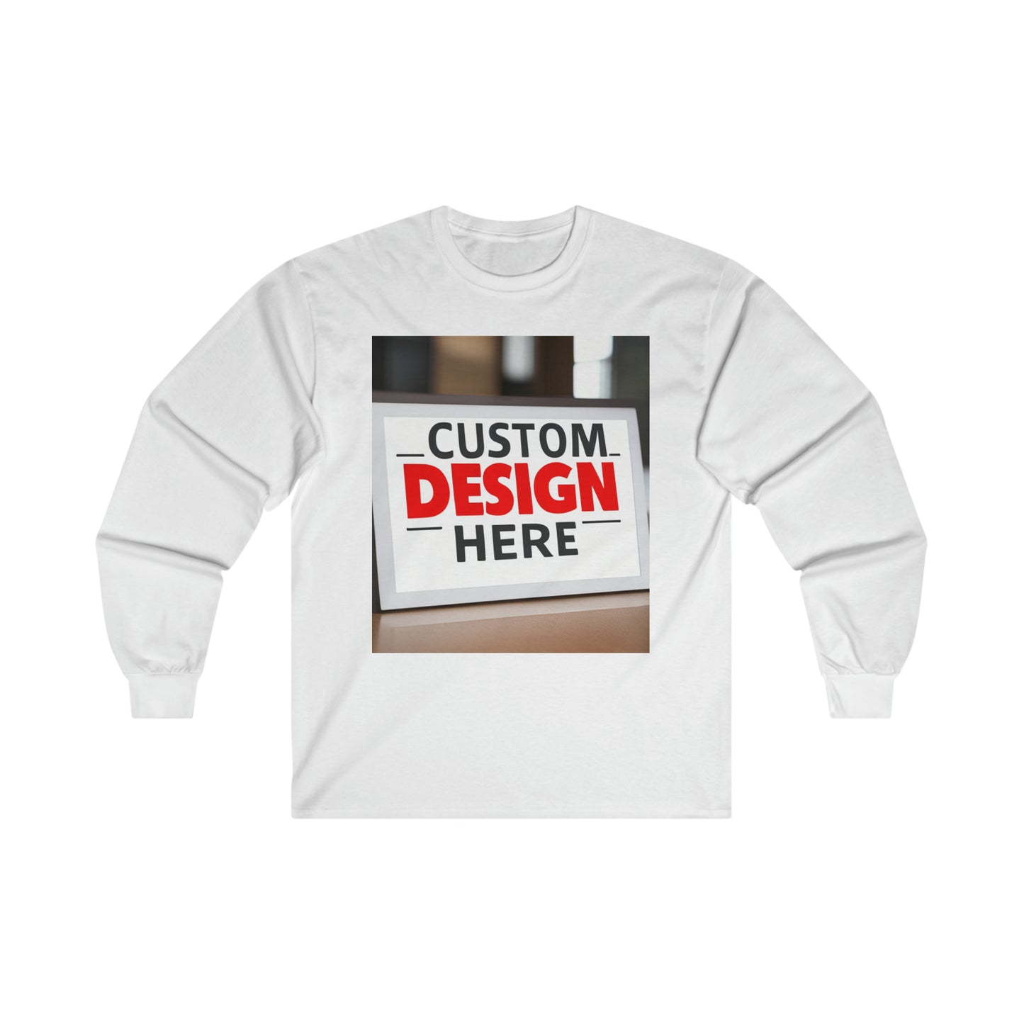 NAAMS Unisex Design Your Own Ultra 6.0oz 100% Cotton Long Sleeve Tee
