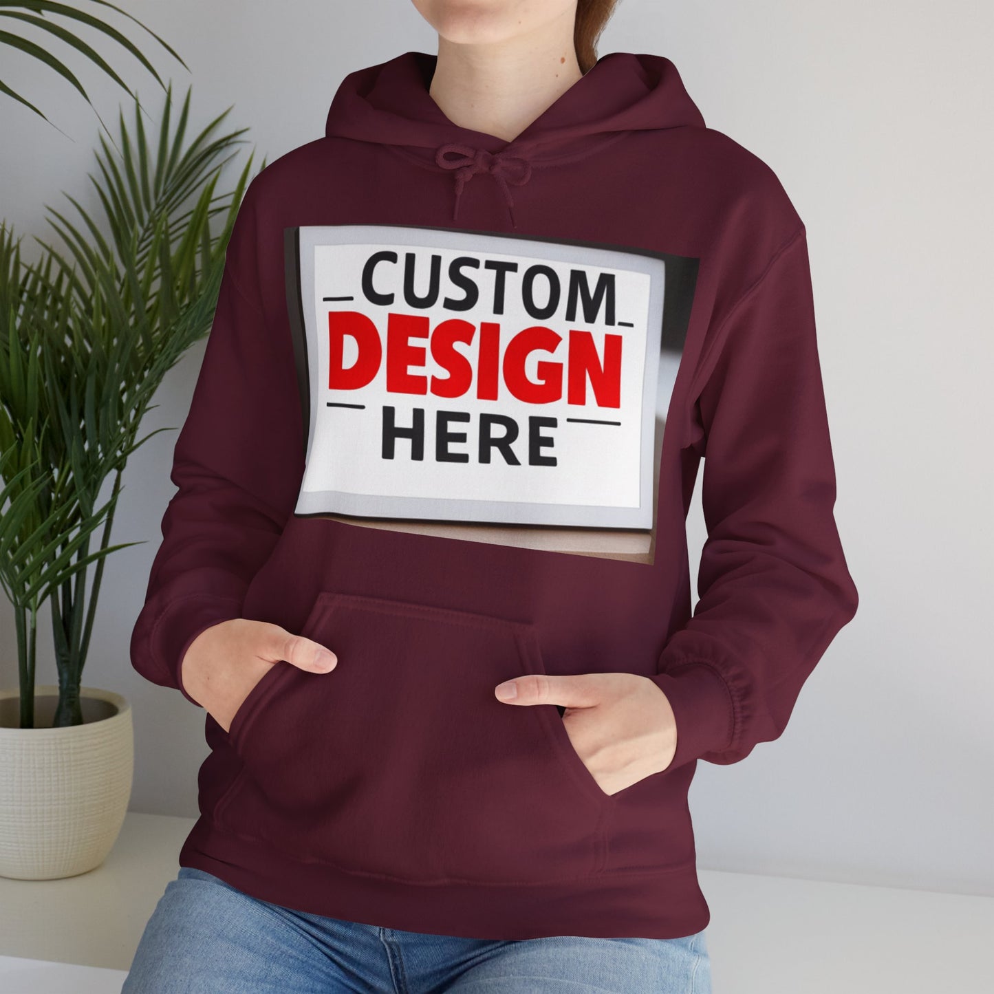 NAAMS Unisex Classic Fit Design Your Own Hoodie - 8.0 oz 100% Cotton