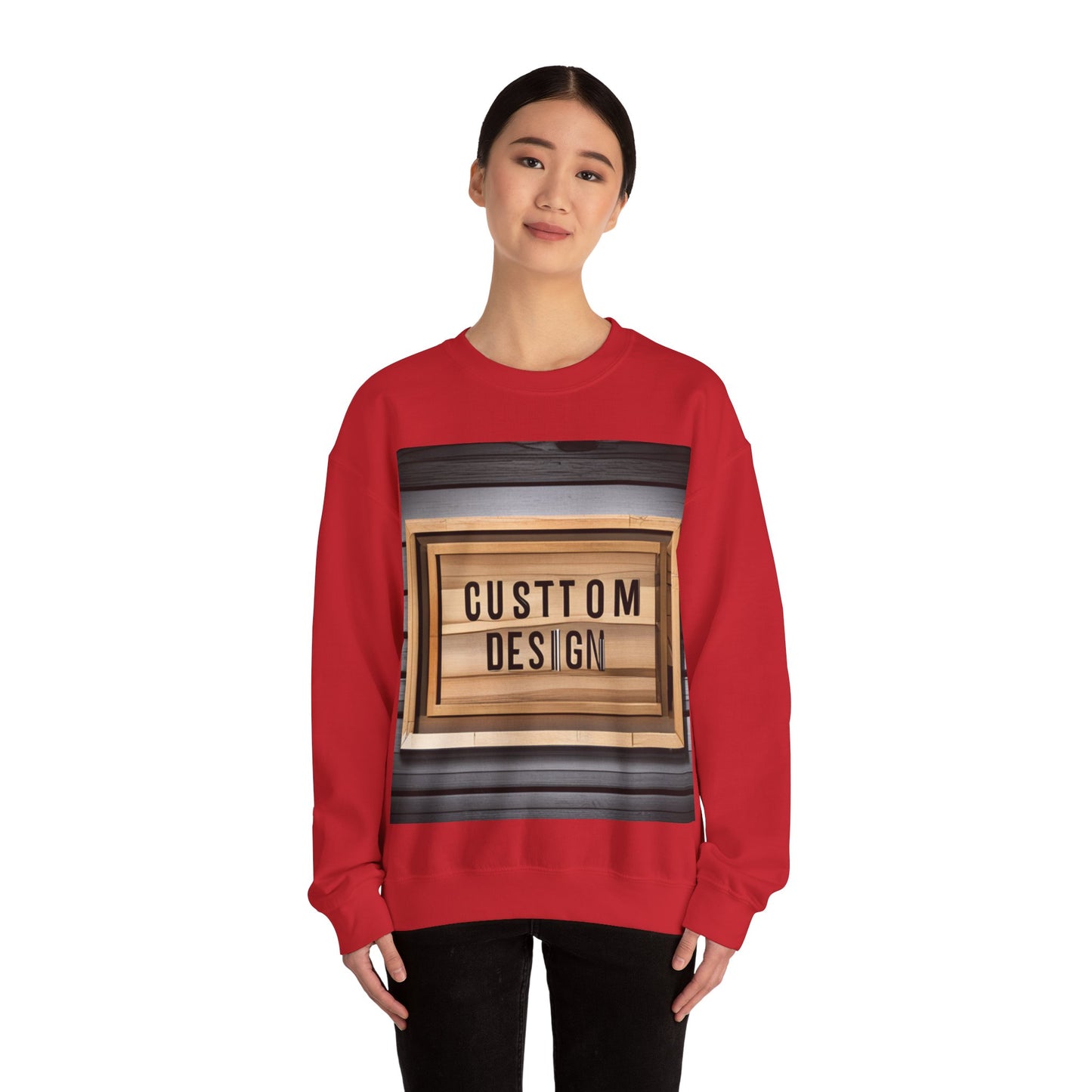 NAAMS Unisex Classic Fit Design Your Own Crewneck Sweatshirt - 8.0 oz 100% Cotton