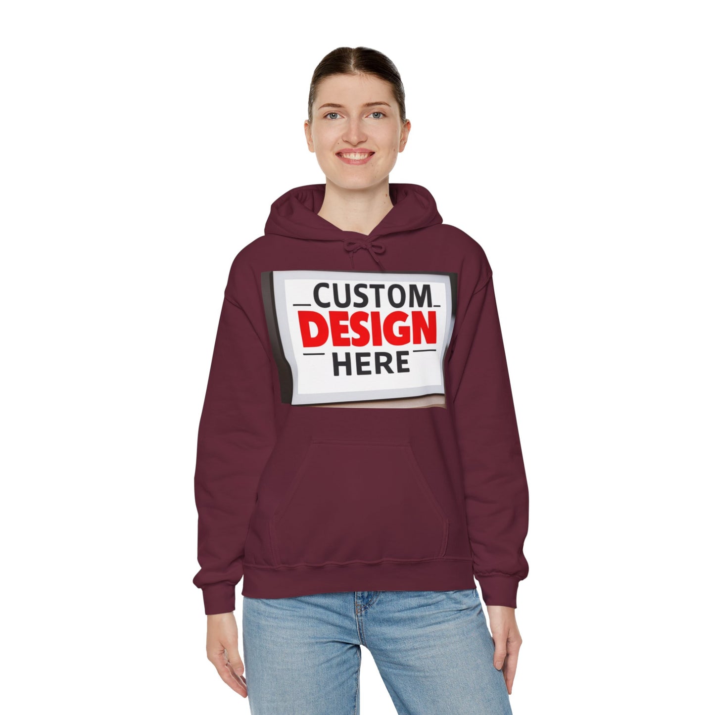 NAAMS Unisex Classic Fit Design Your Own Hoodie - 8.0 oz 100% Cotton