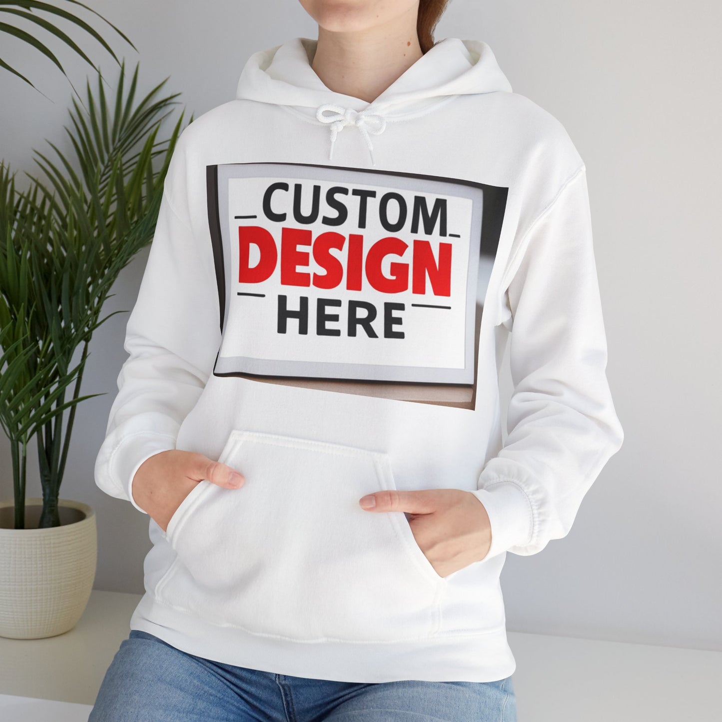 NAAMS Unisex Classic Fit Design Your Own Hoodie - 8.0 oz 100% Cotton