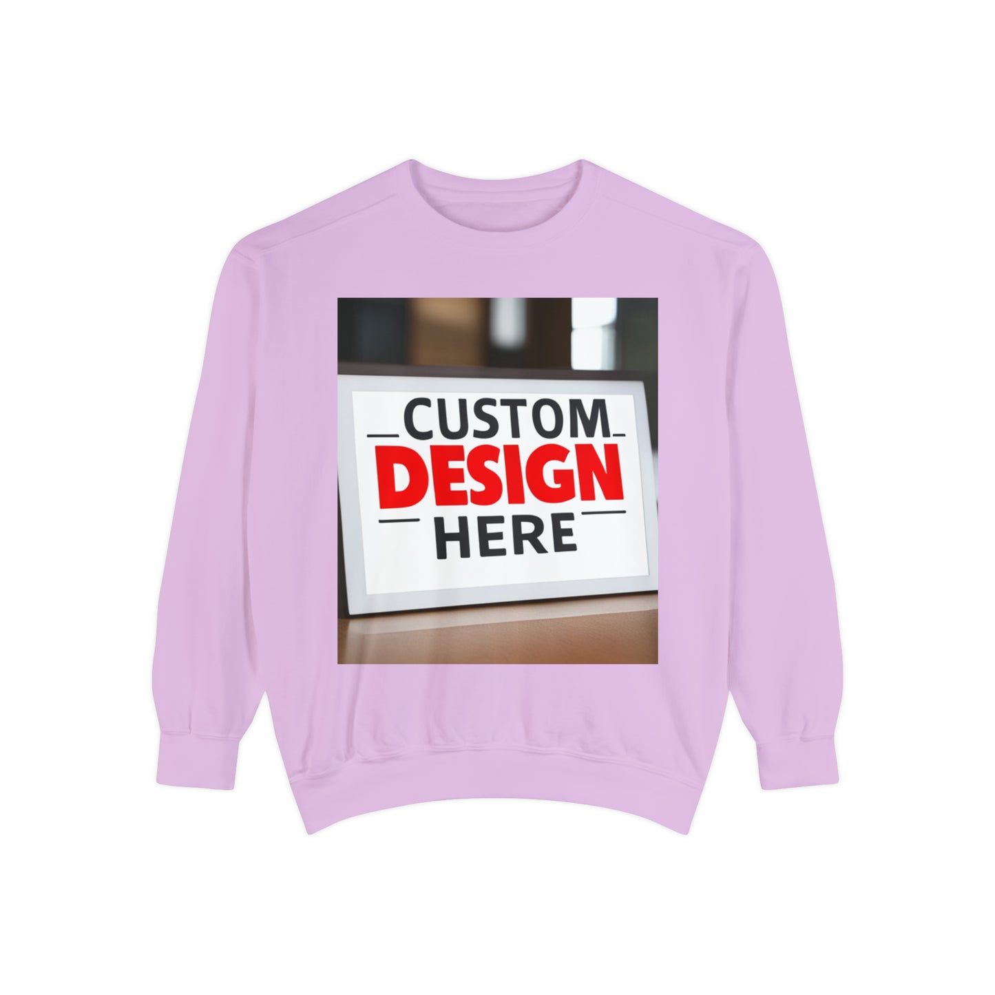 NAAMS Unisex Classic Fit Design Your Own Crewneck Garment-Dyed Sweatshirt - 9.5 oz 80% Cotton