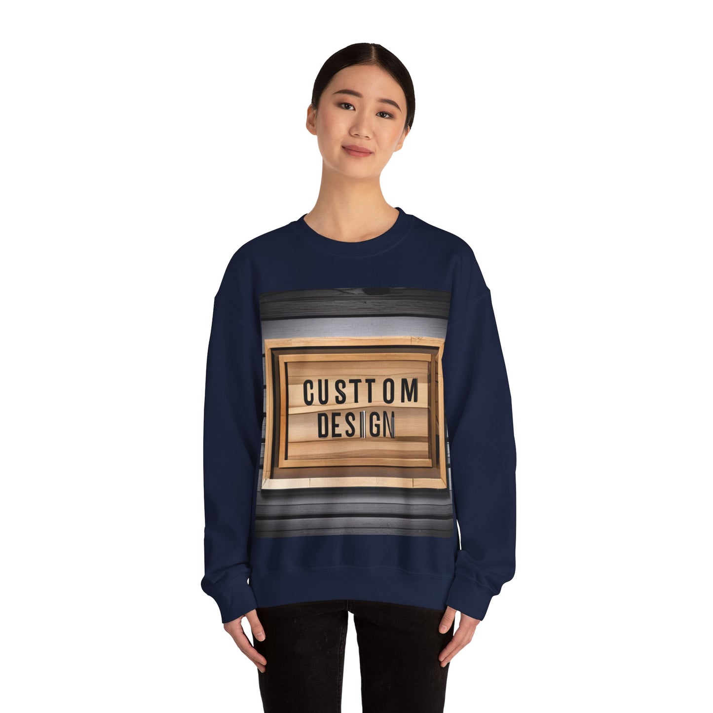 NAAMS Unisex Classic Fit Design Your Own Crewneck Sweatshirt - 8.0 oz 100% Cotton