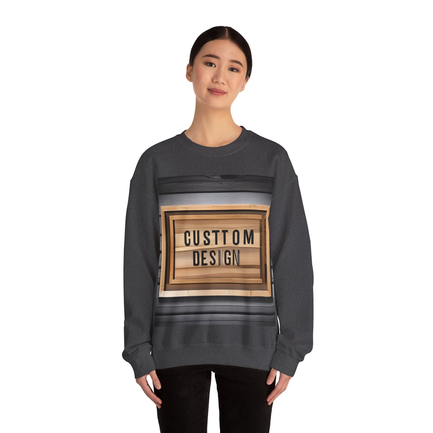 NAAMS Unisex Classic Fit Design Your Own Crewneck Sweatshirt - 8.0 oz 100% Cotton