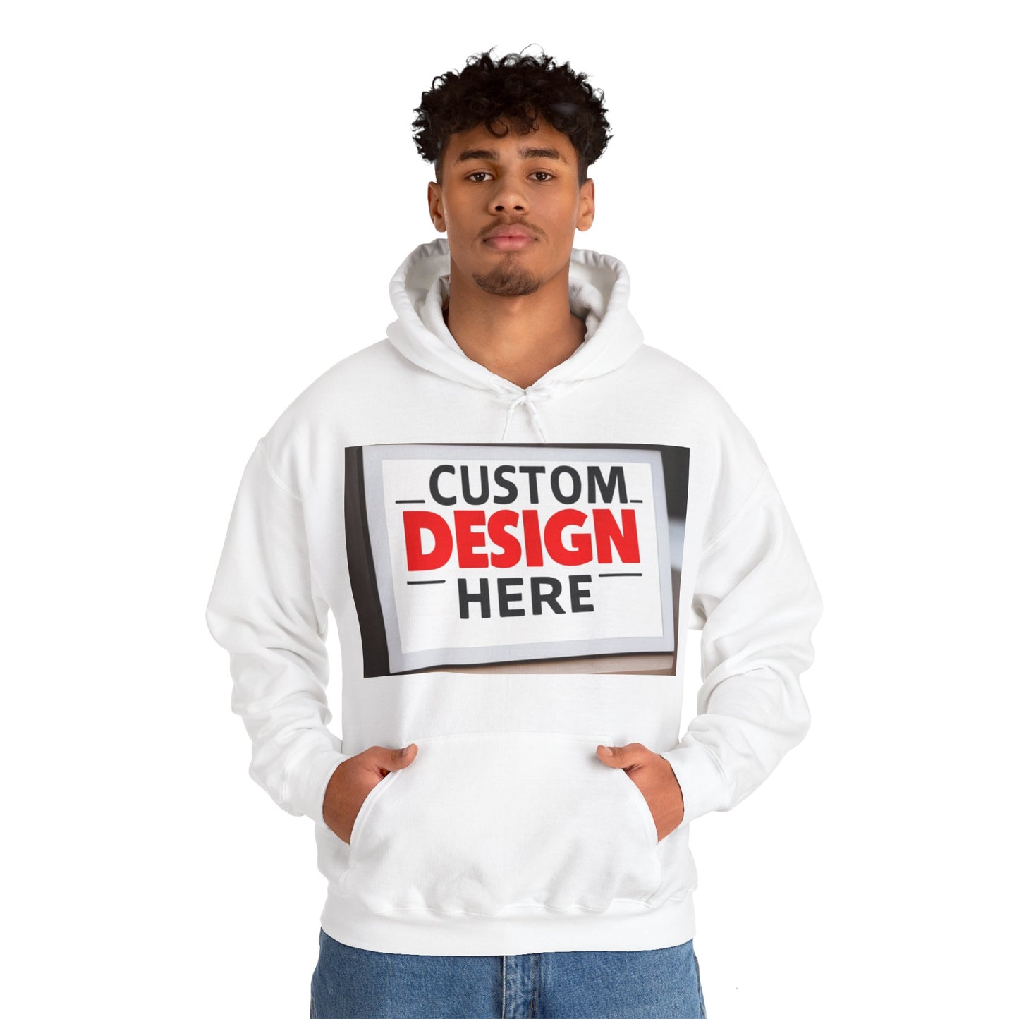 NAAMS Unisex Classic Fit Design Your Own Hoodie - 8.0 oz 100% Cotton