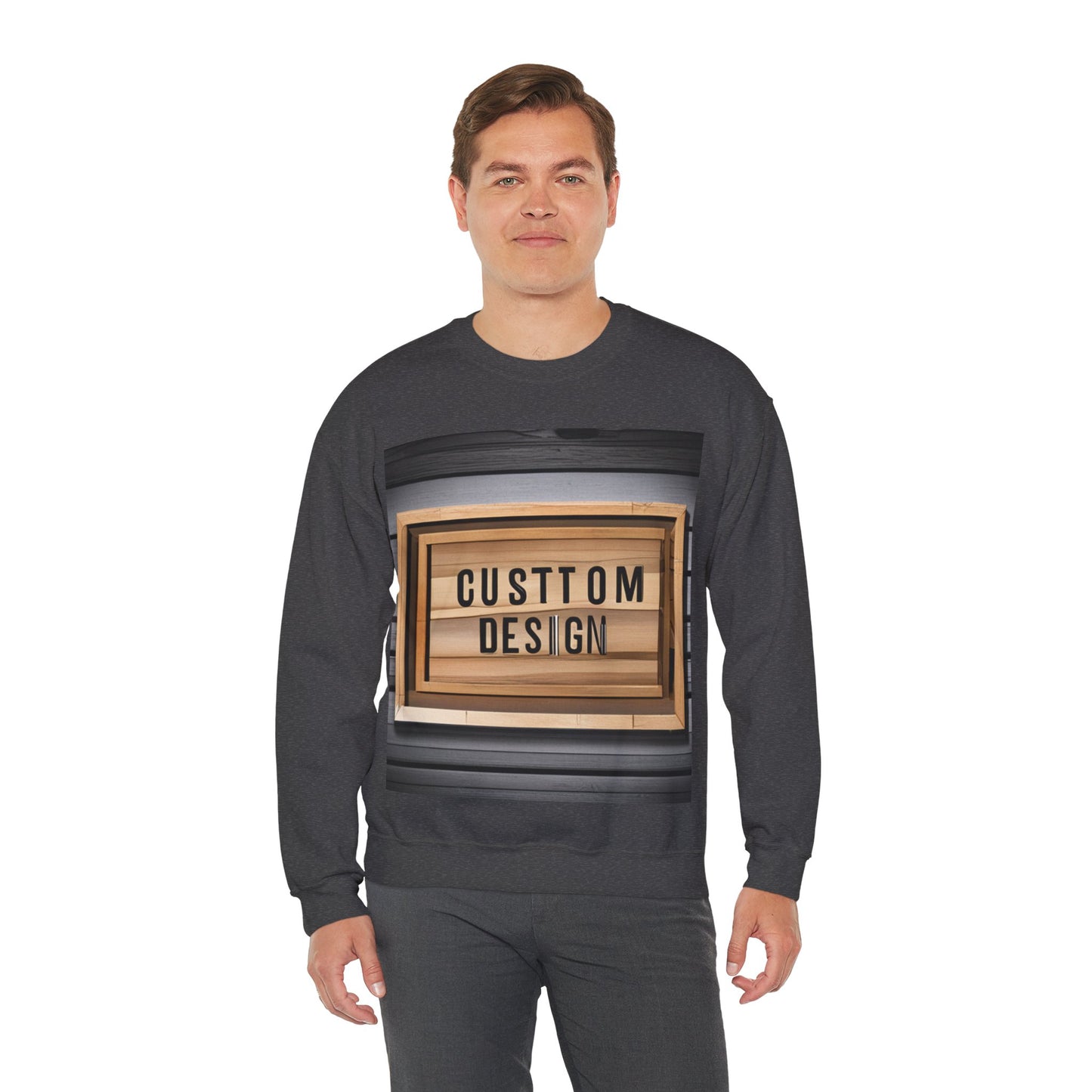 NAAMS Unisex Classic Fit Design Your Own Crewneck Sweatshirt - 8.0 oz 100% Cotton