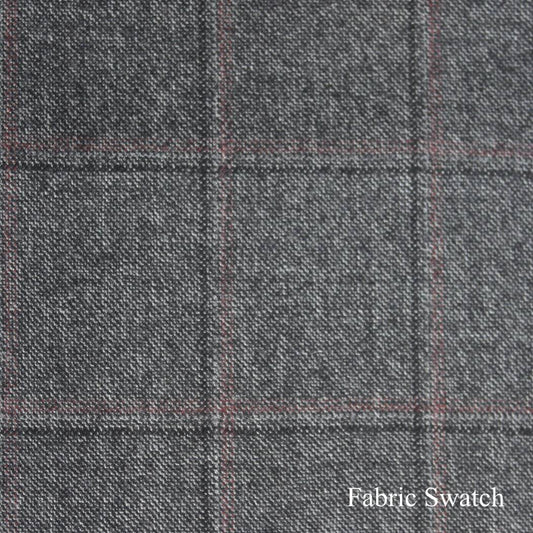 Windowpane Made To Measure Vest  - ET0019_MTM_SV