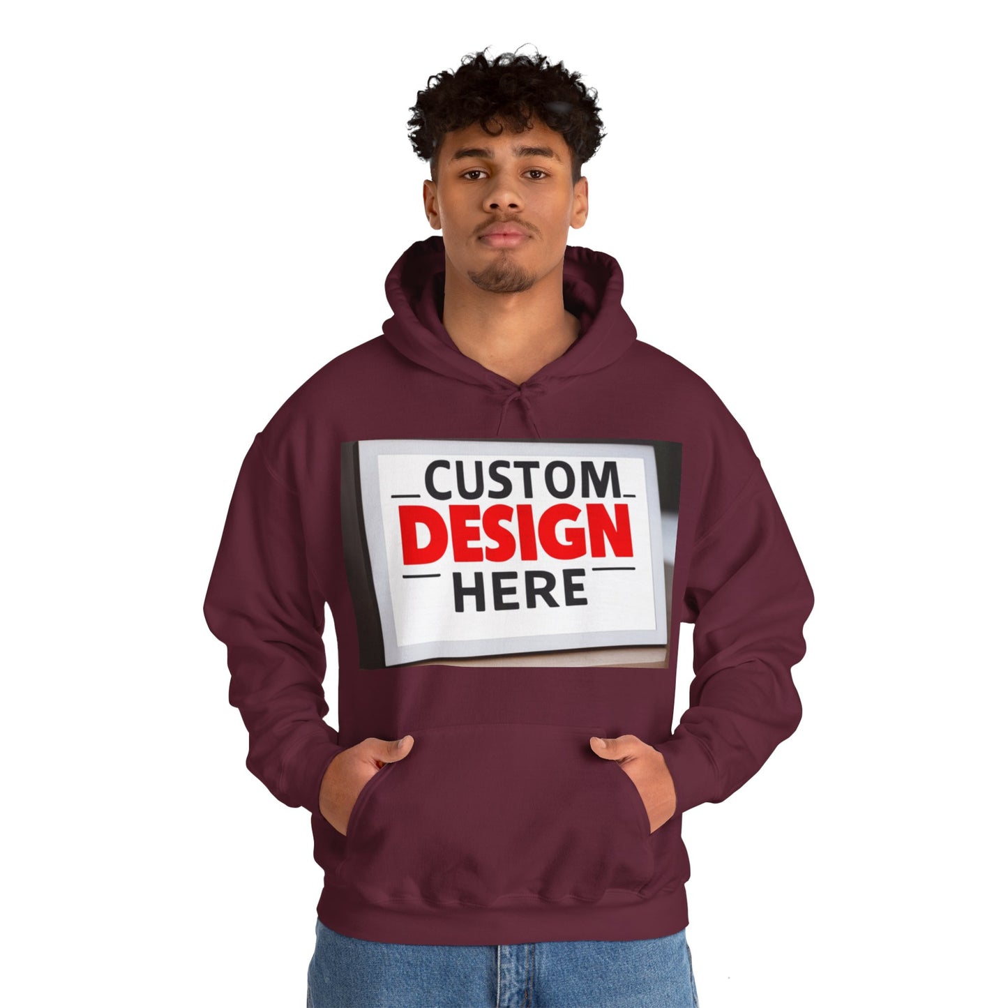 NAAMS Unisex Classic Fit Design Your Own Hoodie - 8.0 oz 100% Cotton