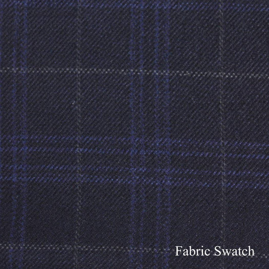 Windowpane Made To Measure Vest  - ET0063_MTM_SV