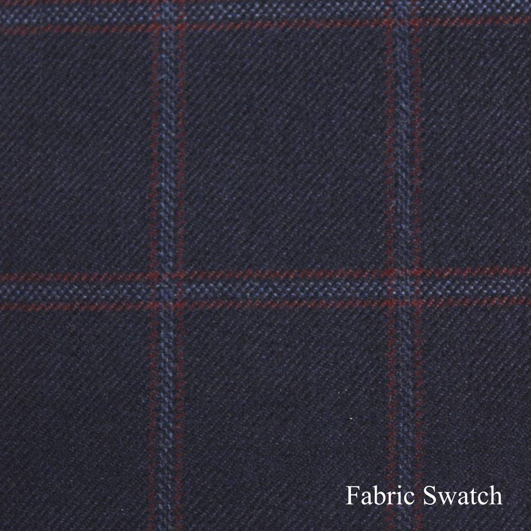 Windowpane Made To Measure Vest  - ET0065_MTM_SV