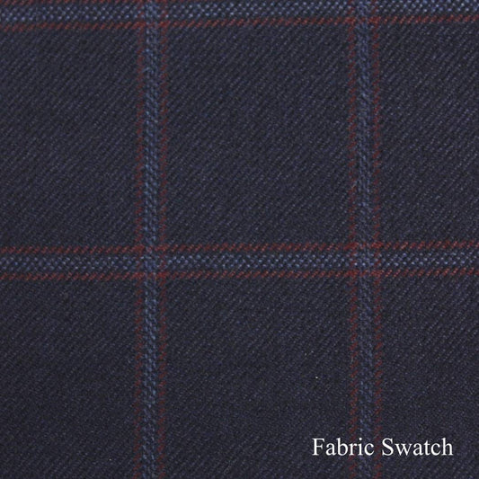 Windowpane Made To Measure Vest  - ET0065_MTM_SV