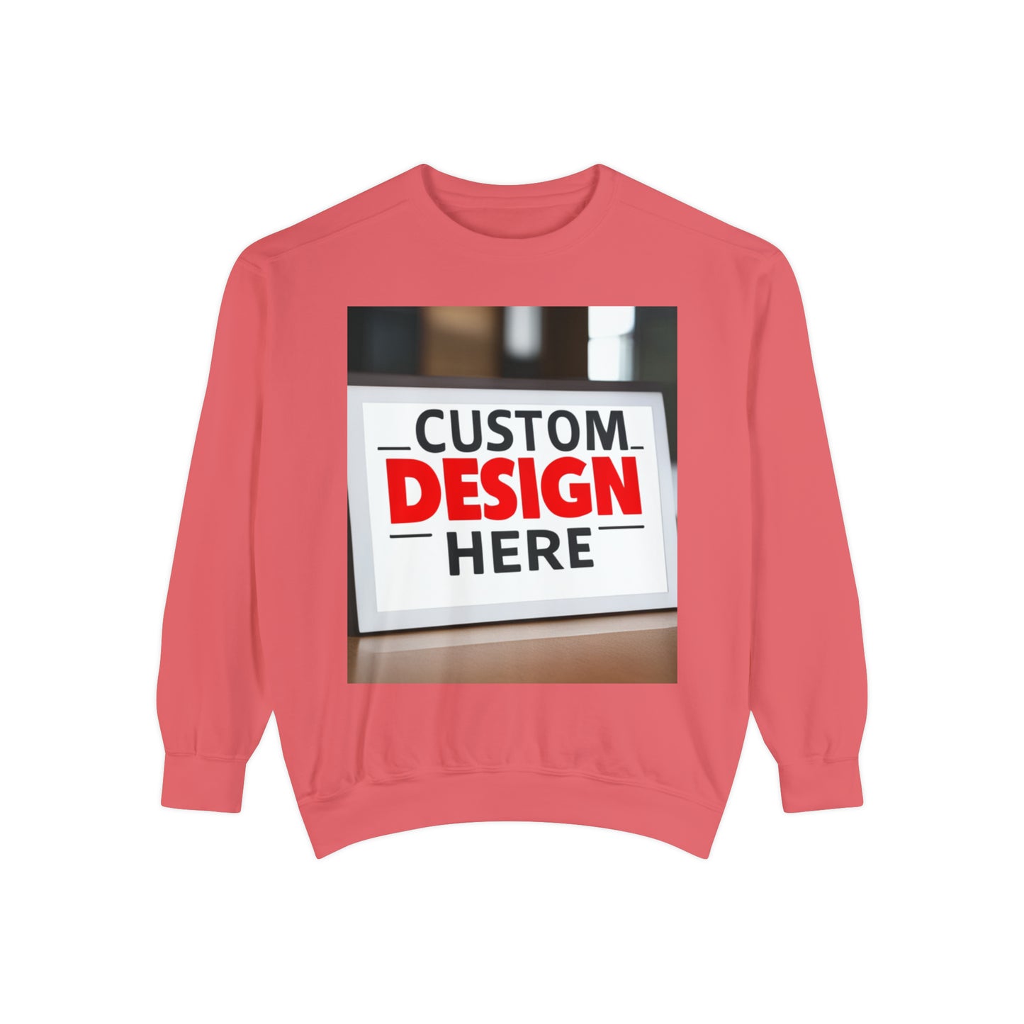 NAAMS Unisex Classic Fit Design Your Own Crewneck Garment-Dyed Sweatshirt - 9.5 oz 80% Cotton