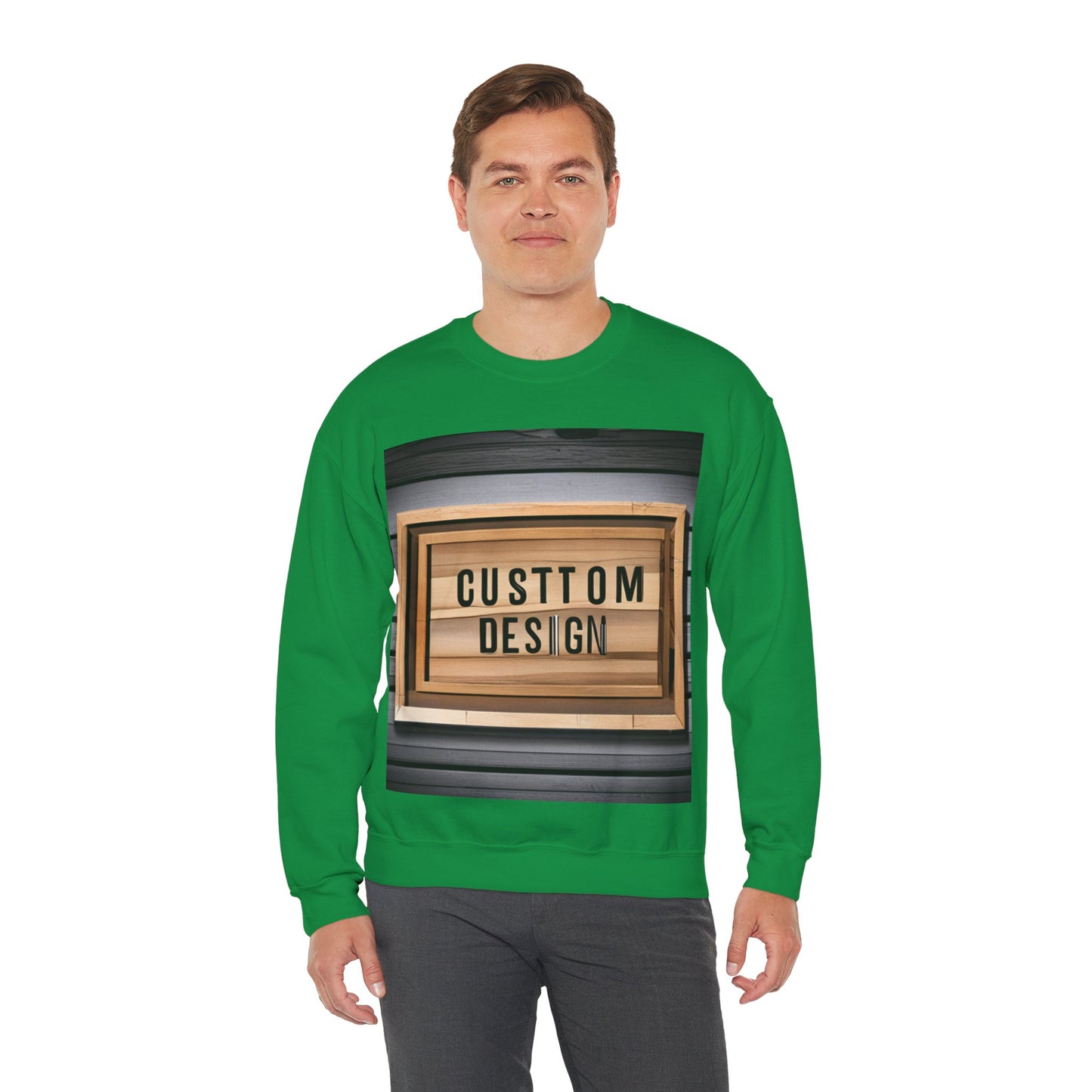 NAAMS Unisex Classic Fit Design Your Own Crewneck Sweatshirt - 8.0 oz 100% Cotton