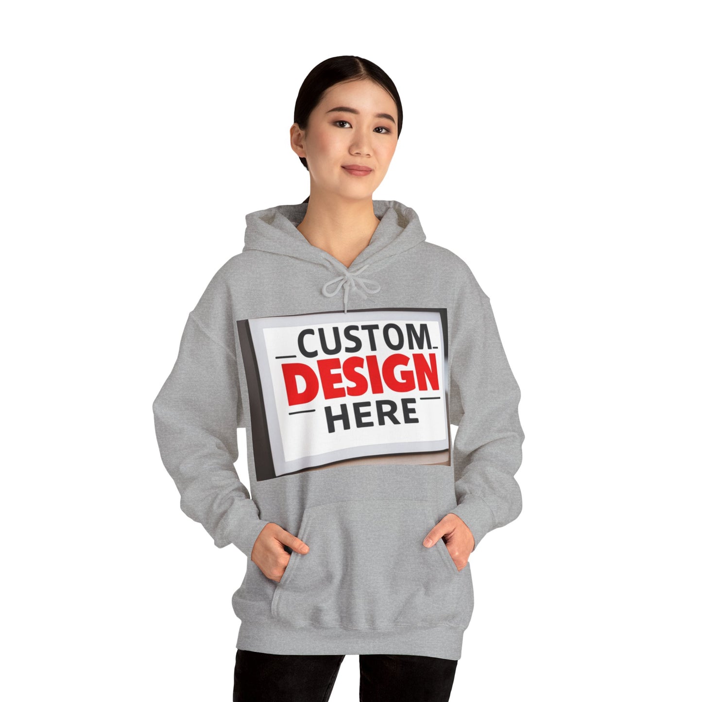 NAAMS Unisex Classic Fit Design Your Own Hoodie - 8.0 oz 100% Cotton