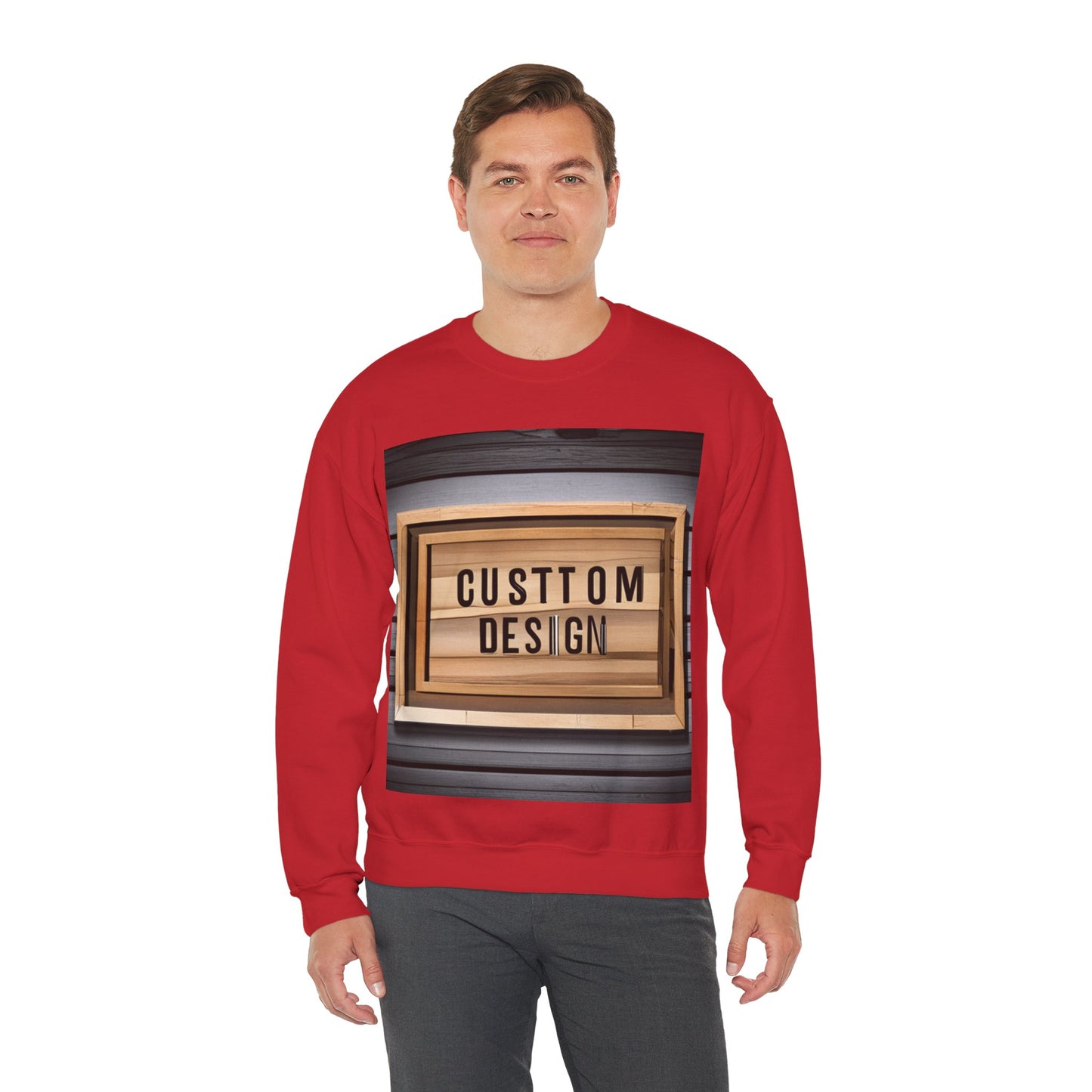 NAAMS Unisex Classic Fit Design Your Own Crewneck Sweatshirt - 8.0 oz 100% Cotton