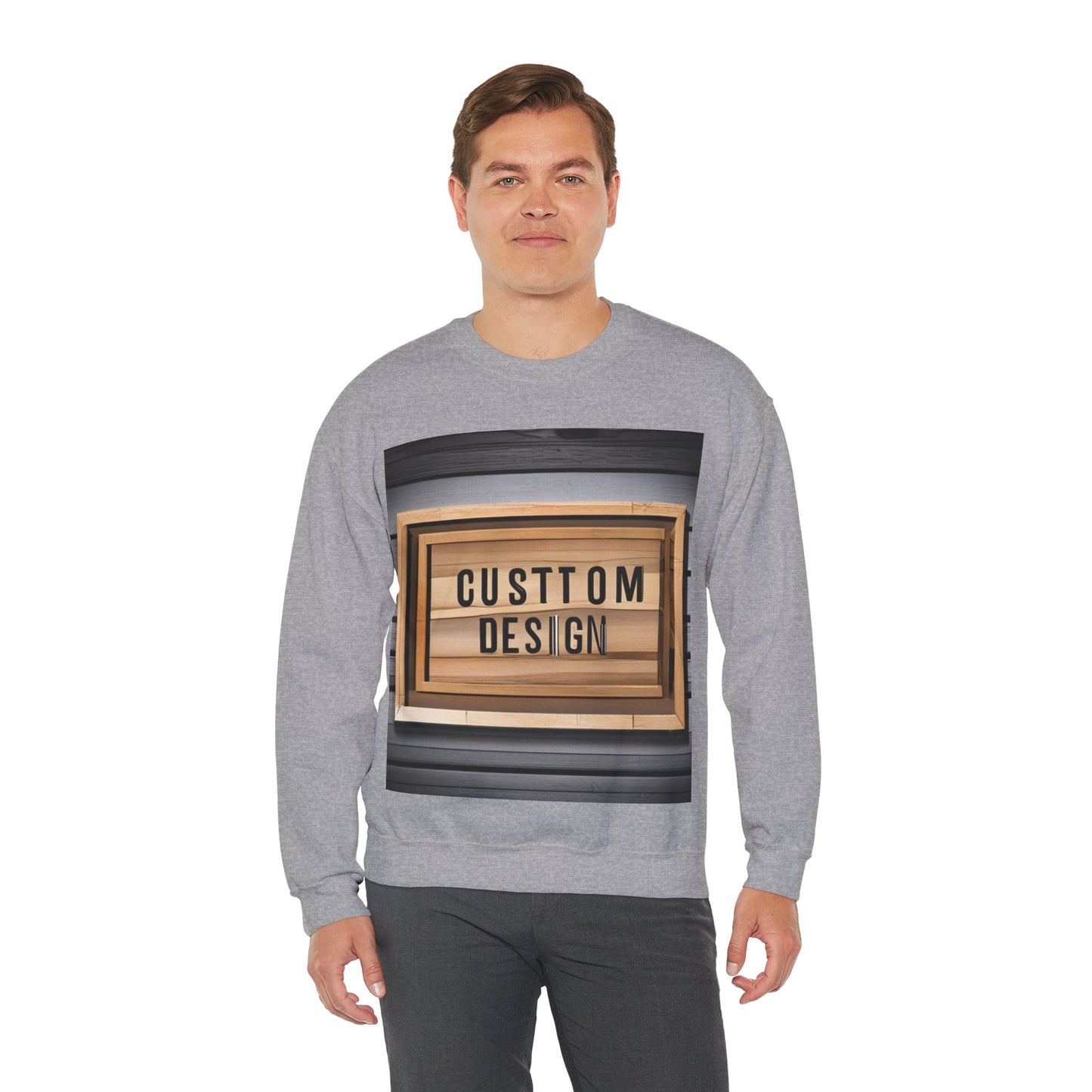 NAAMS Unisex Classic Fit Design Your Own Crewneck Sweatshirt - 8.0 oz 100% Cotton