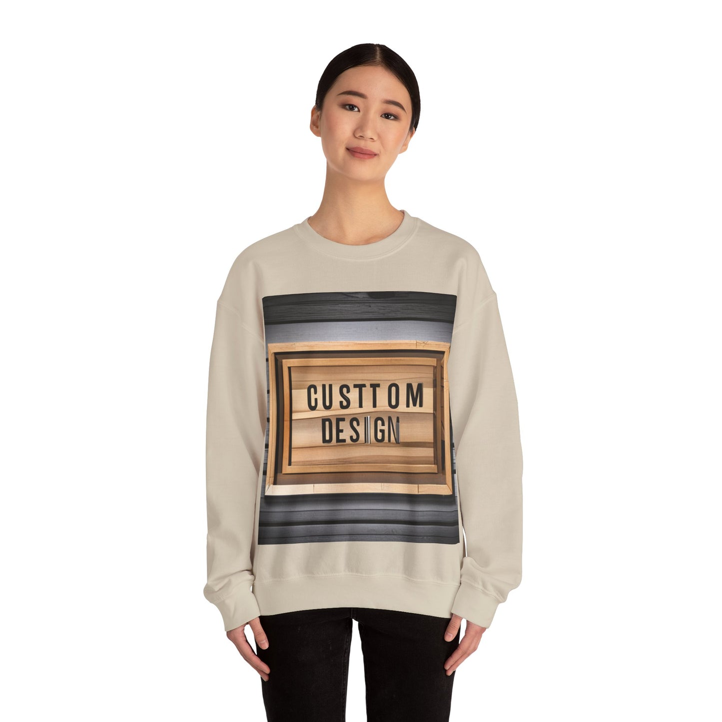 NAAMS Unisex Classic Fit Design Your Own Crewneck Sweatshirt - 8.0 oz 100% Cotton