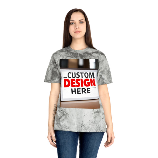 NAAMS Unisex Custom Your Own Design Color Blast 6.1oz 100% Cotton T-Shirt