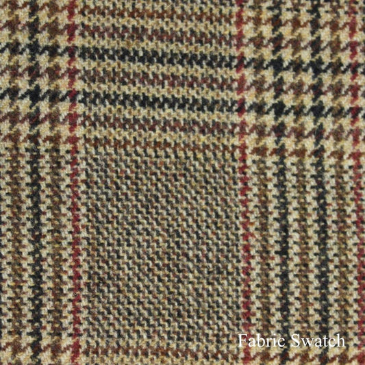 Houndstooth Plaid Made To Measure Vest  - ET0095_MTM_SV