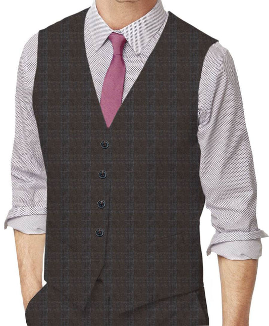 Plaid Made To Measure Vest  - ET0170_MTM_SV