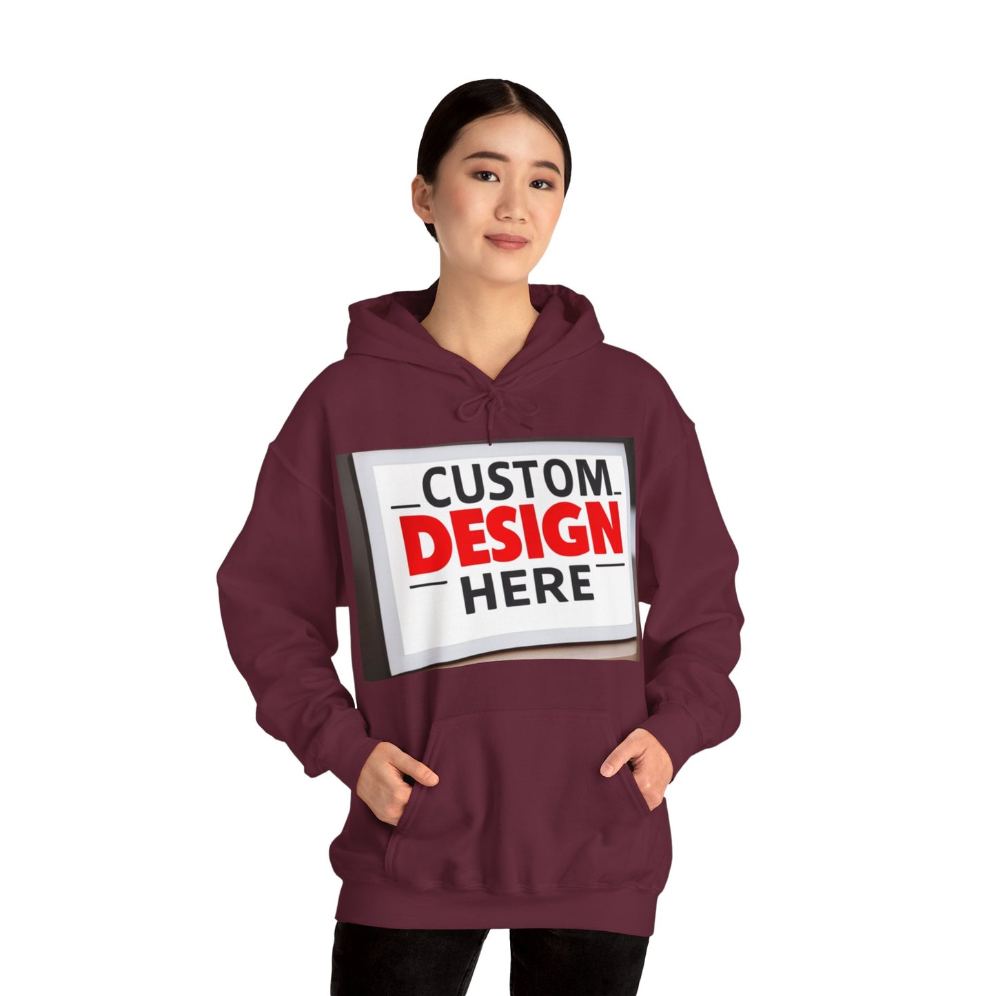 NAAMS Unisex Classic Fit Design Your Own Hoodie - 8.0 oz 100% Cotton