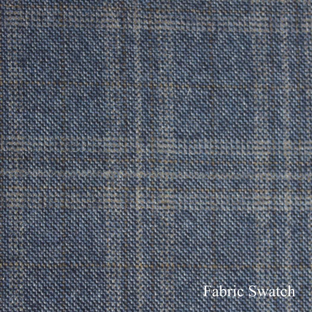 Twill Windowpane Made To Measure Vest - ET0143_MTM_SV