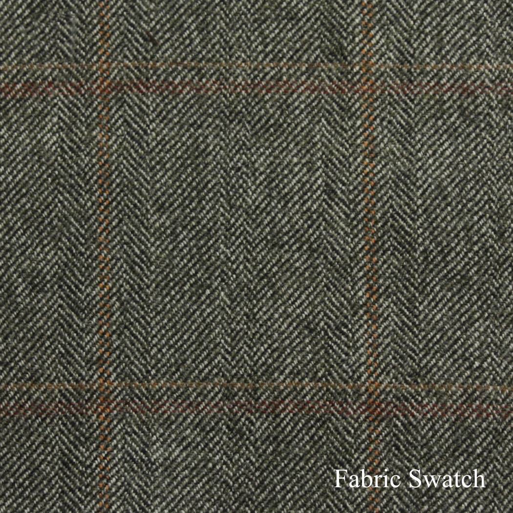 HerringboneWindowpane Made To Measure Vest - ET0165_MTM_SV