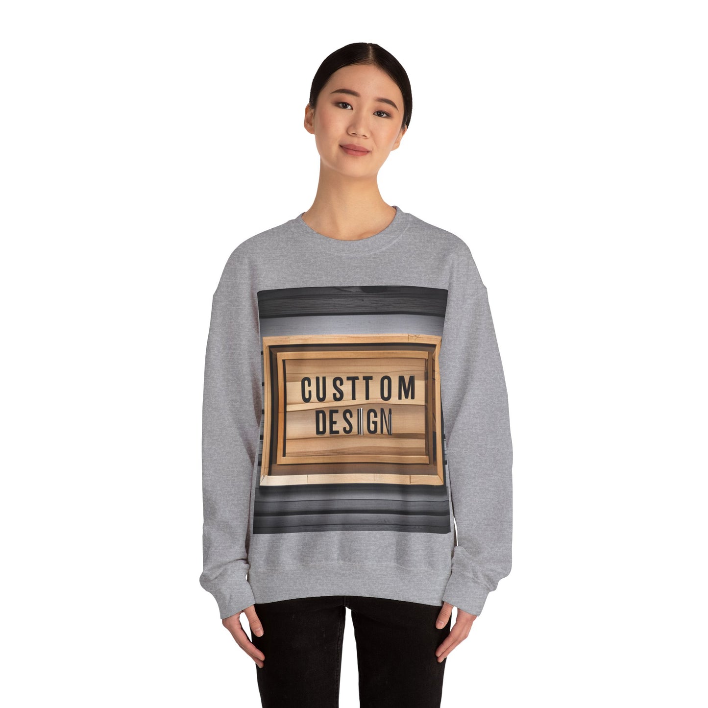 NAAMS Unisex Classic Fit Design Your Own Crewneck Sweatshirt - 8.0 oz 100% Cotton