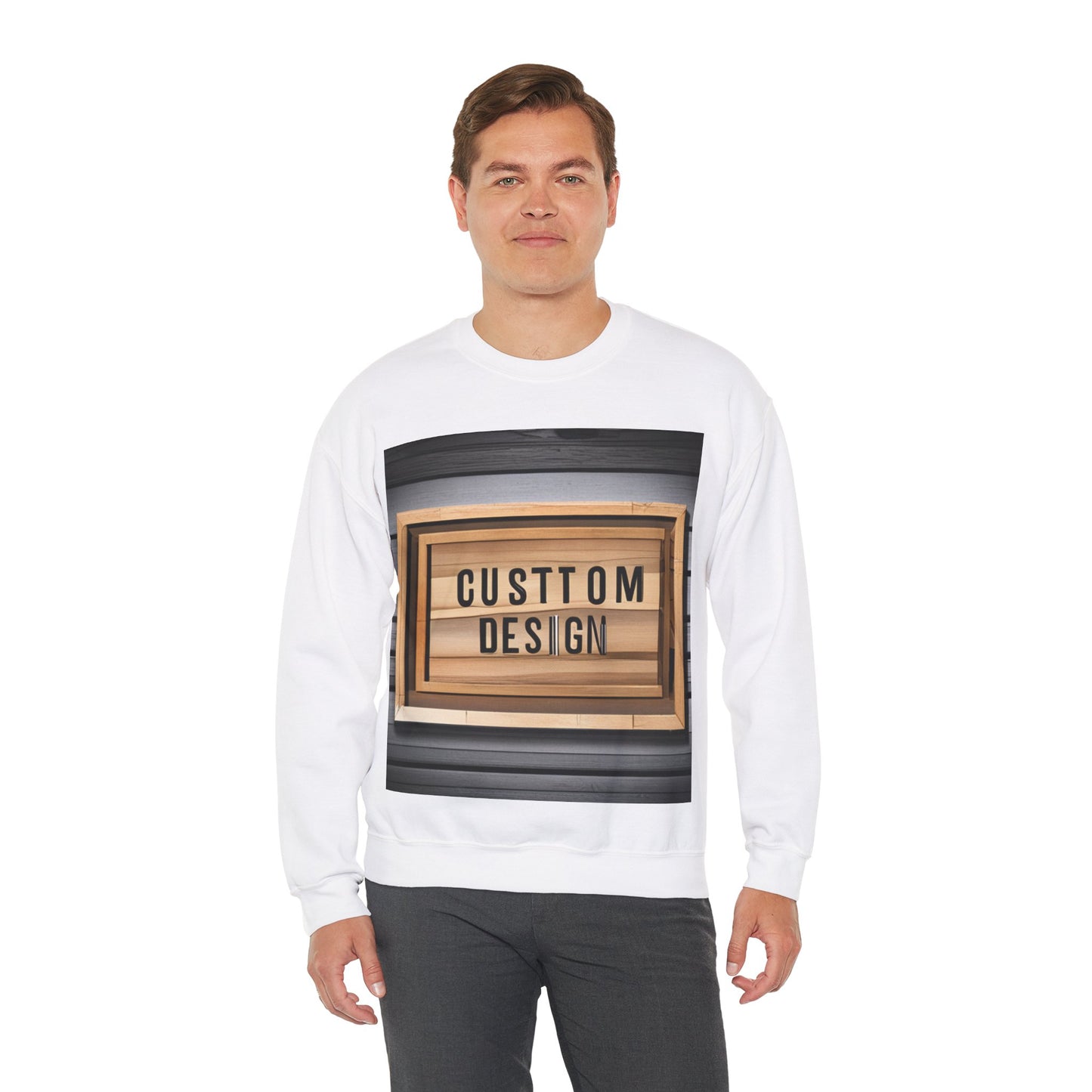NAAMS Unisex Classic Fit Design Your Own Crewneck Sweatshirt - 8.0 oz 100% Cotton