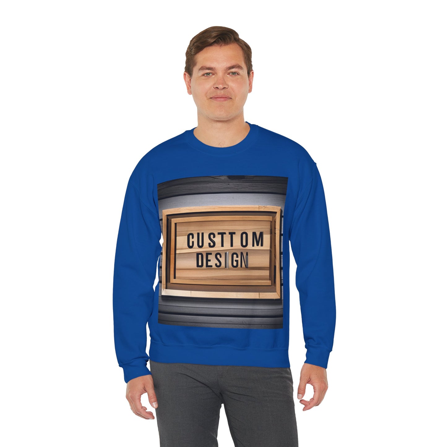 NAAMS Unisex Classic Fit Design Your Own Crewneck Sweatshirt - 8.0 oz 100% Cotton