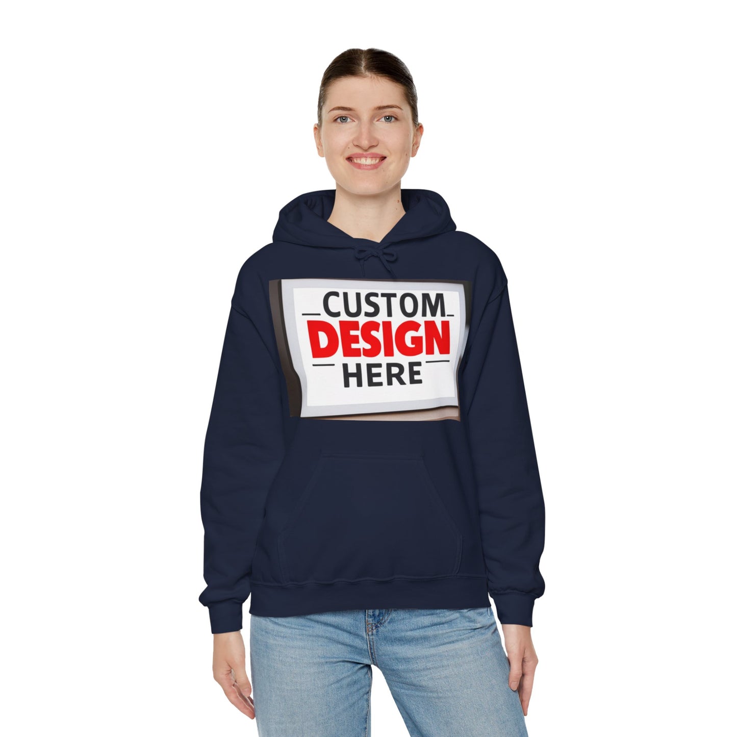 NAAMS Unisex Classic Fit Design Your Own Hoodie - 8.0 oz 100% Cotton