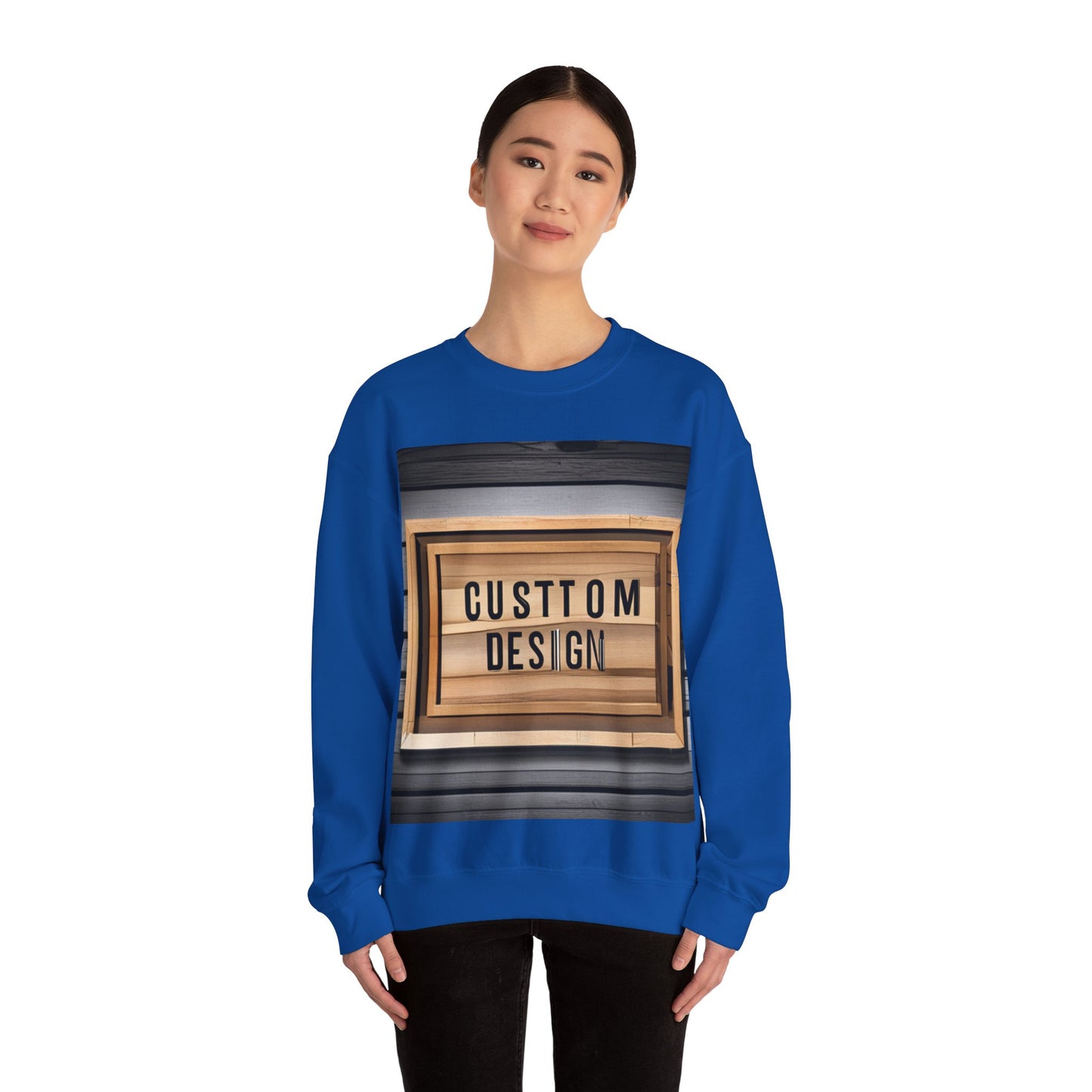 NAAMS Unisex Classic Fit Design Your Own Crewneck Sweatshirt - 8.0 oz 100% Cotton