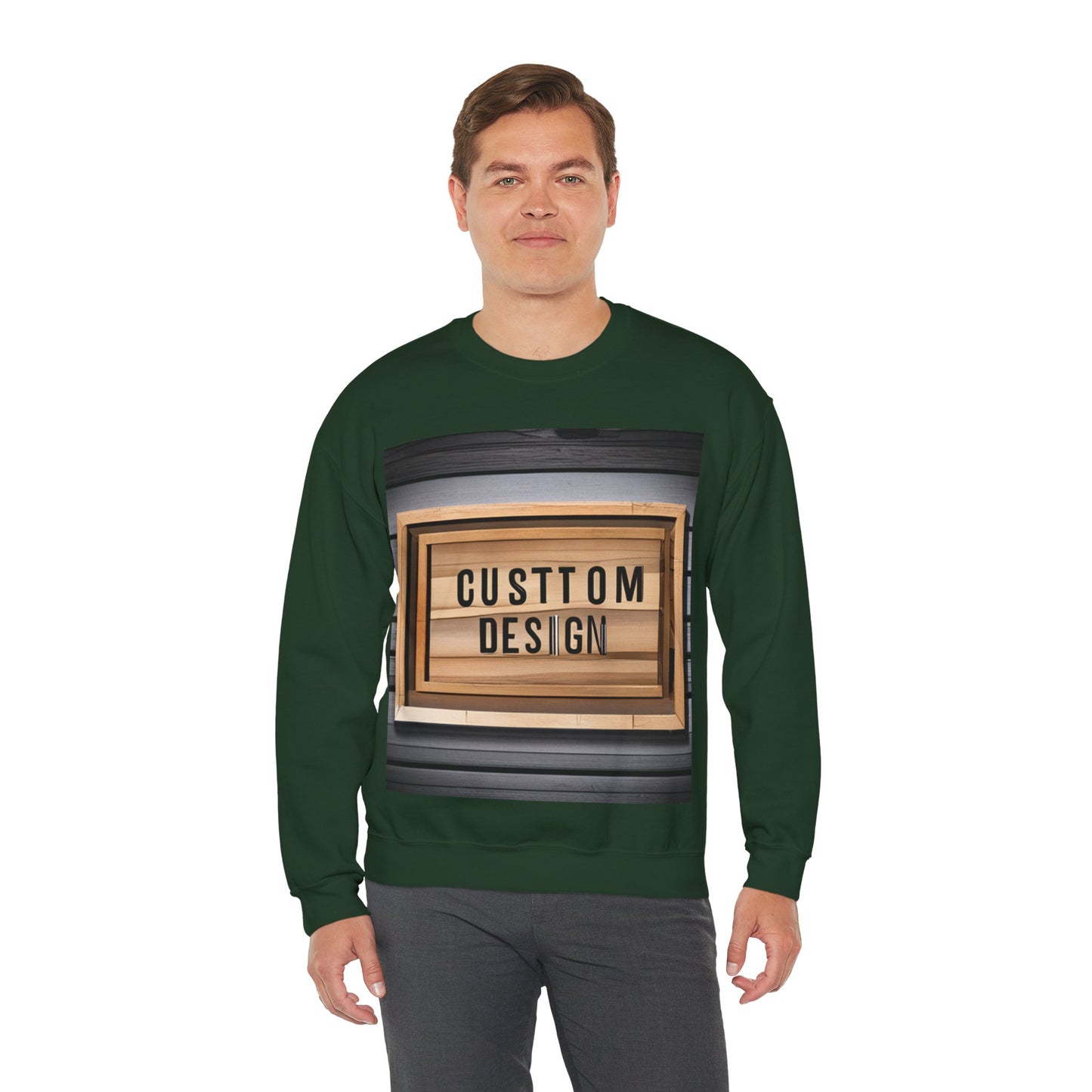 NAAMS Unisex Classic Fit Design Your Own Crewneck Sweatshirt - 8.0 oz 100% Cotton