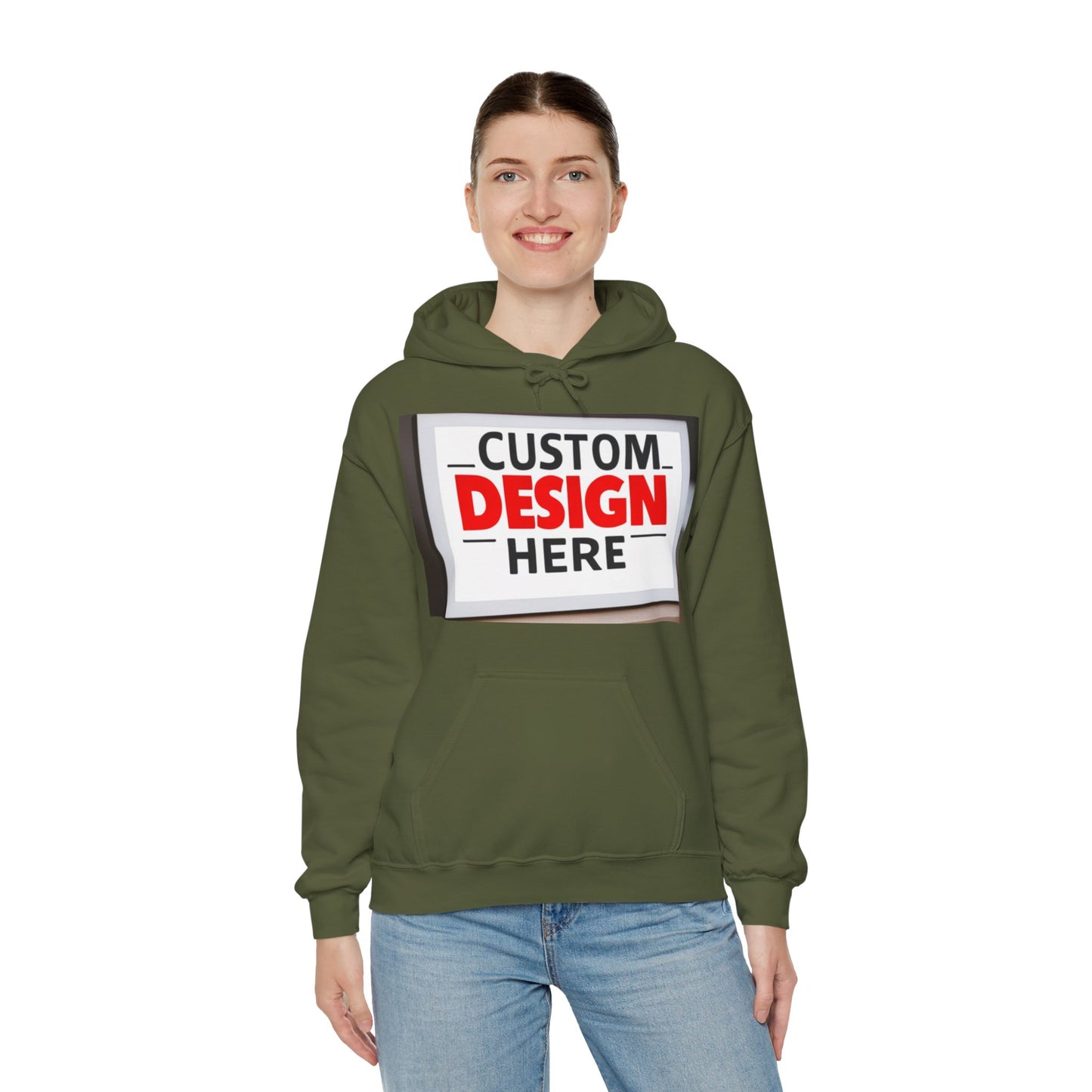 NAAMS Unisex Classic Fit Design Your Own Hoodie - 8.0 oz 100% Cotton