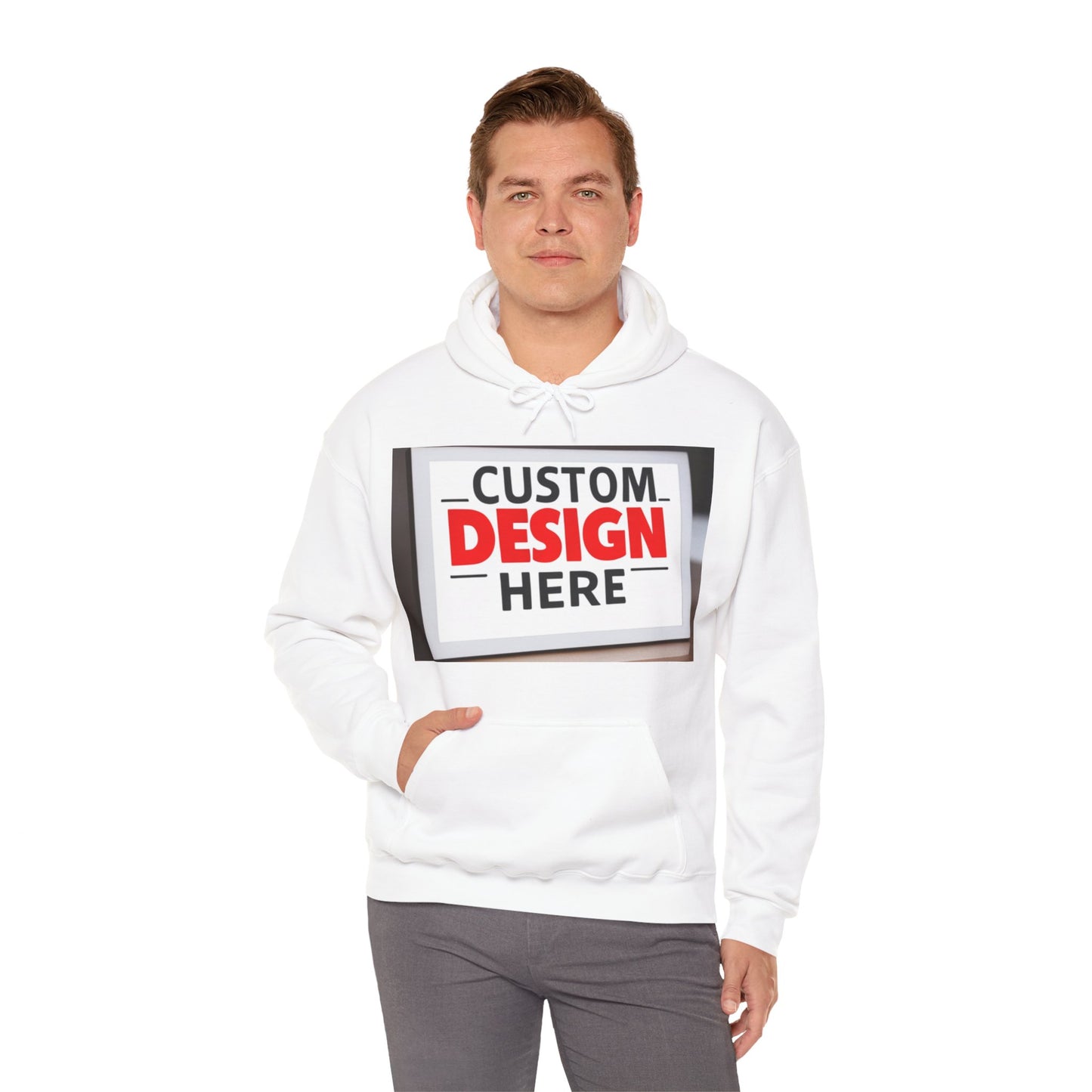 NAAMS Unisex Classic Fit Design Your Own Hoodie - 8.0 oz 100% Cotton